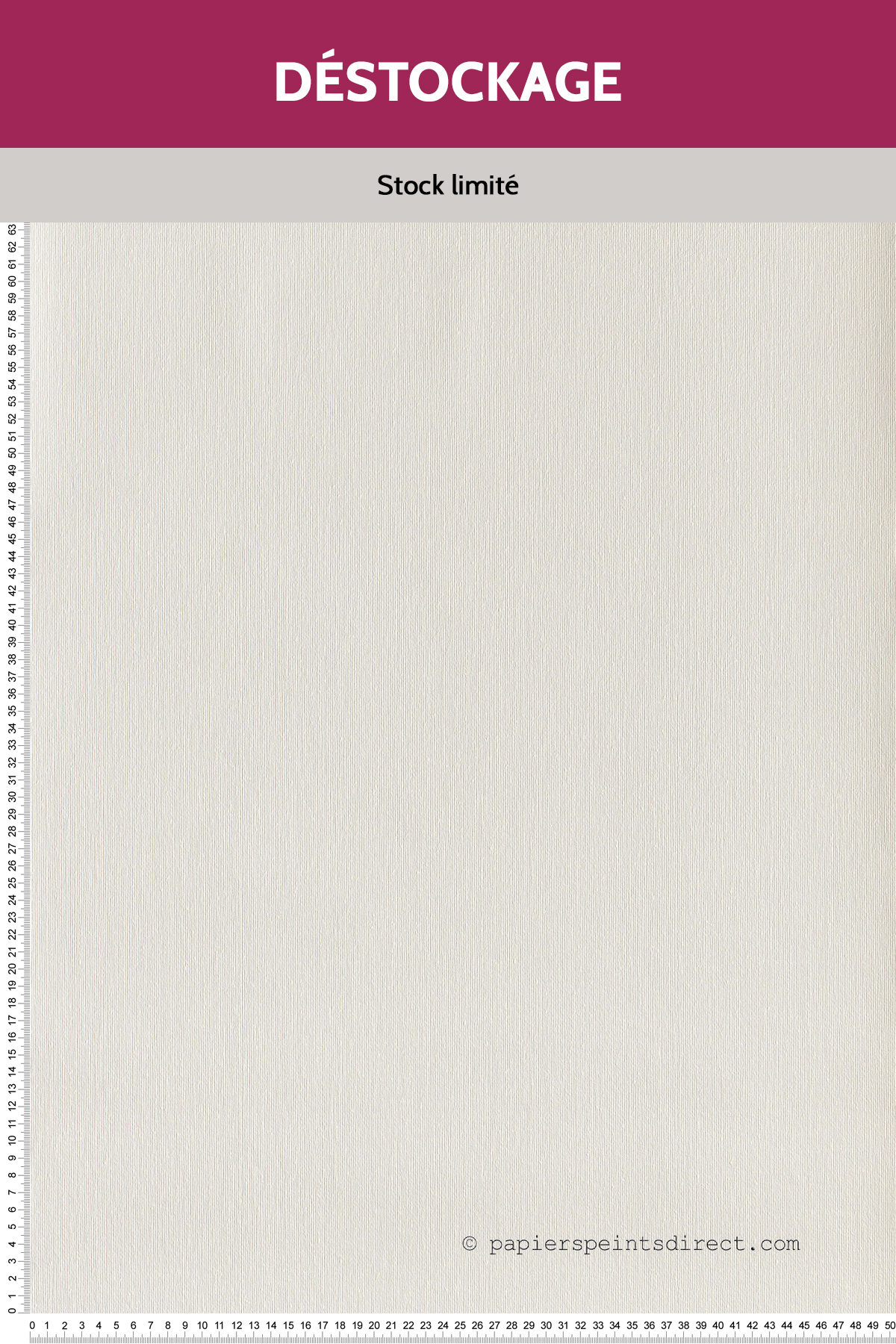 Papier peint Destockage - Uni Toile fine blanche