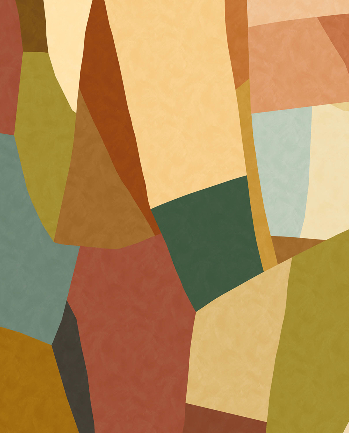 Papier peint panoramique Géométrie Tempo multicouleurs 250X310 - Symphony de Casélio | Réf. SYM107048802