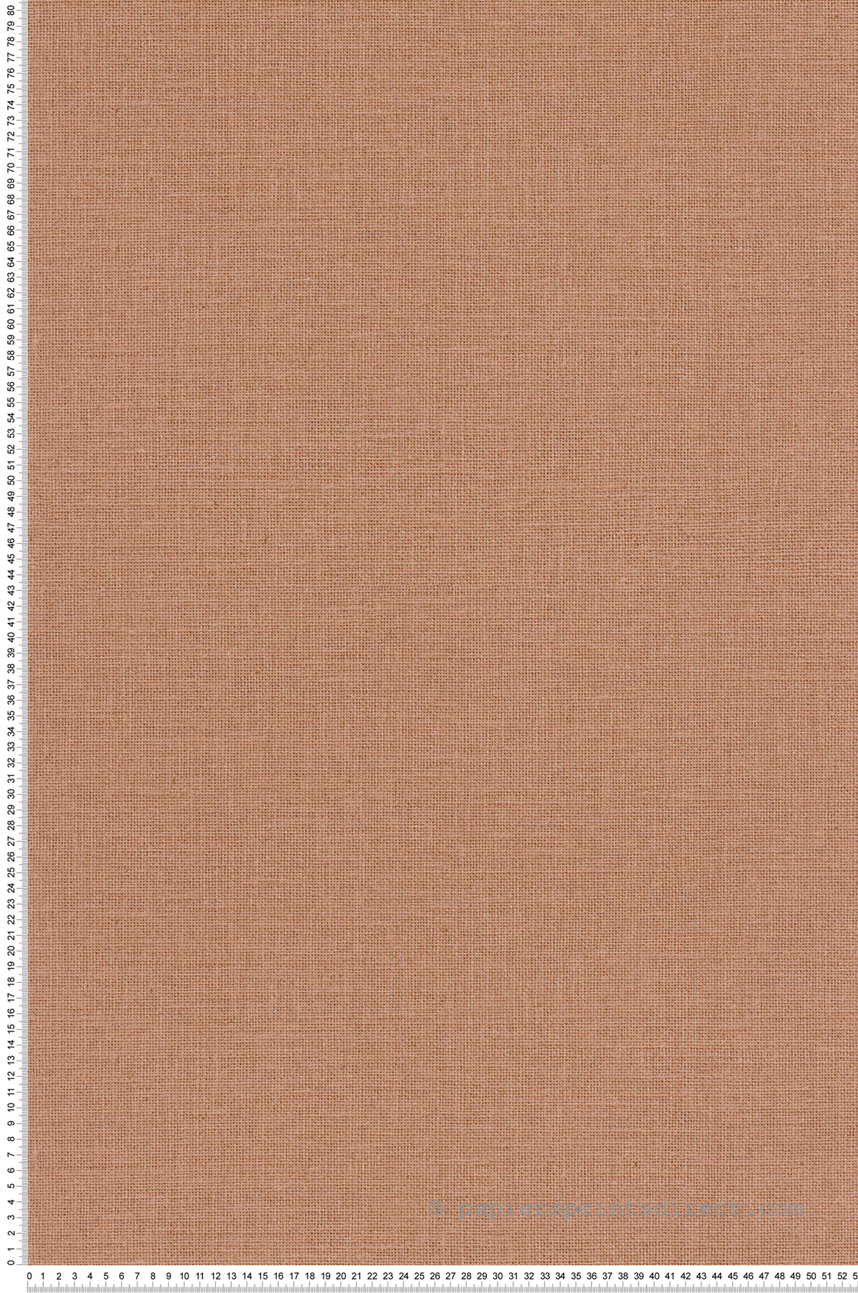 Papier peint Effet Toile de Jute terracotta - Jute de Casélio | Réf. JTE104014020