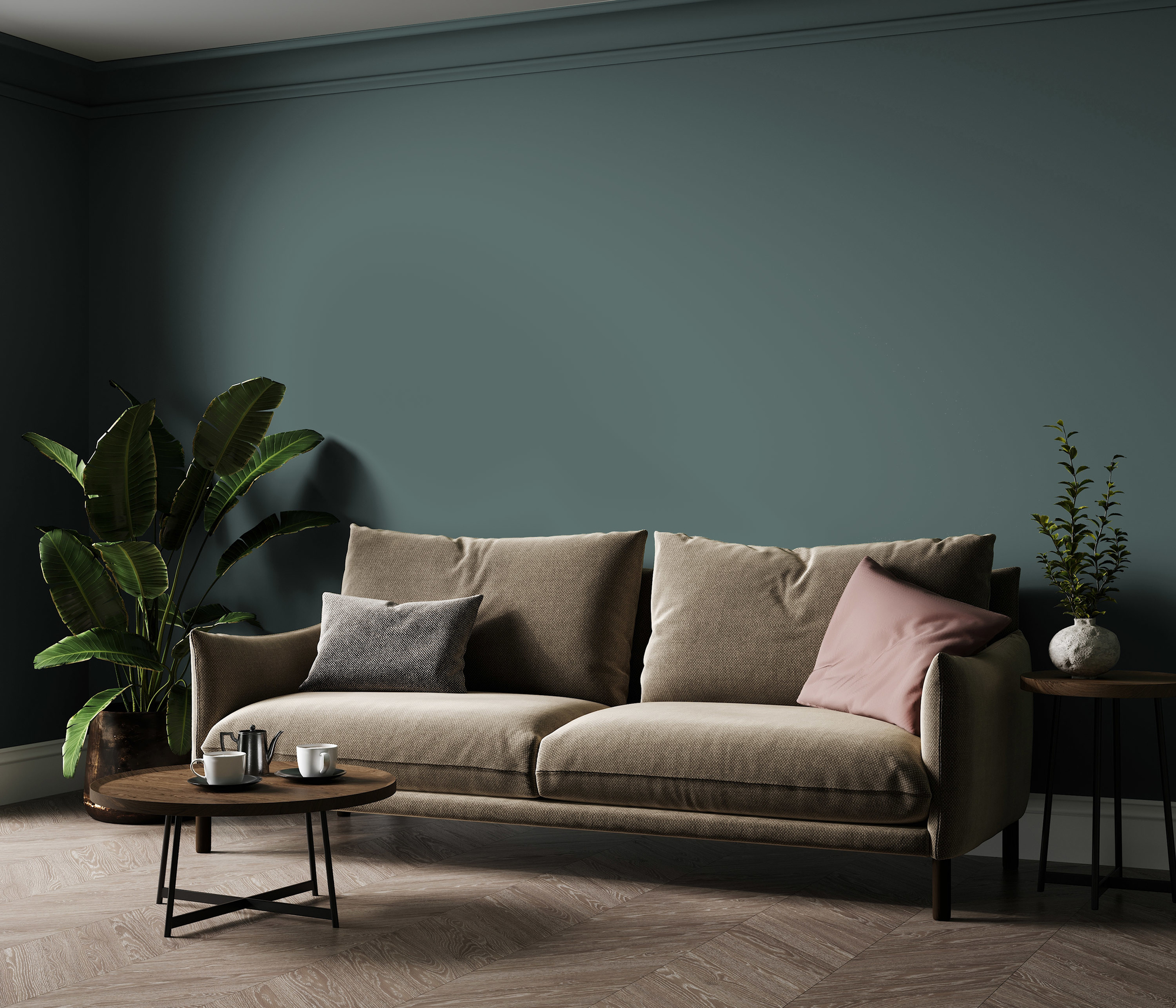 Image d'un pot de 1 litre de peinture Puro vert soft green - c4005