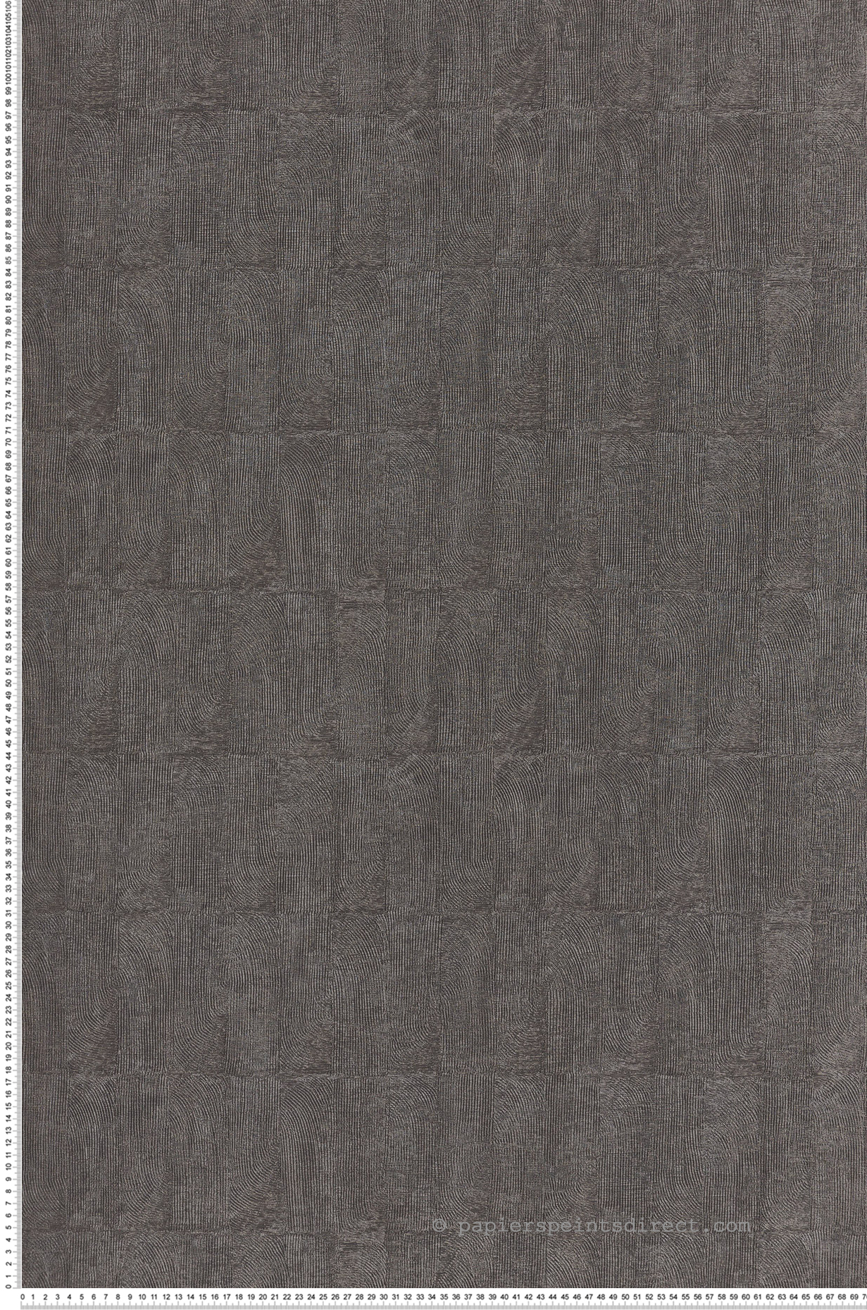 Papier peint Empreinte Argile Bizen anthracite - Cérame de Casamance | Réf. CAS-76091528
