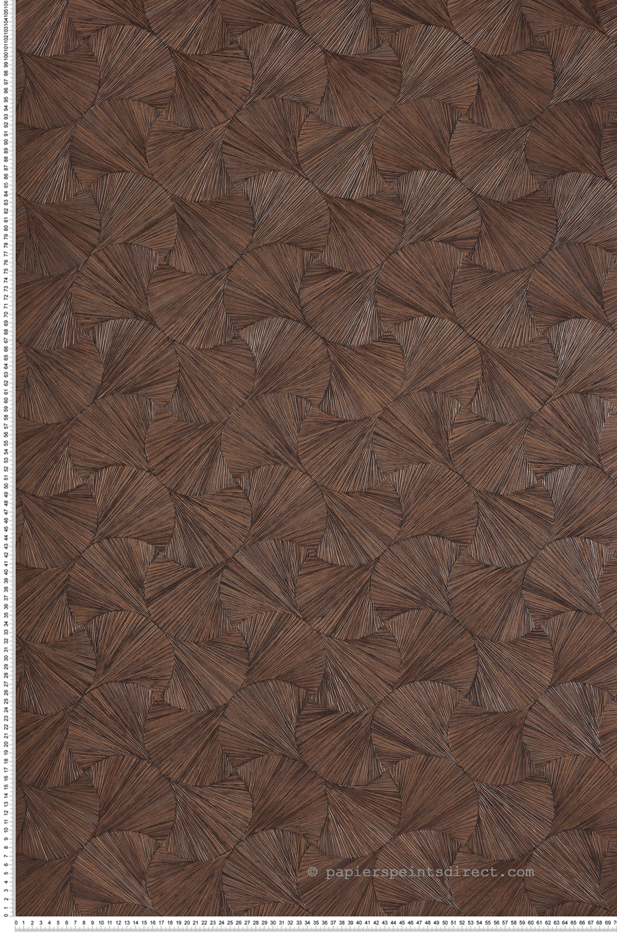 Papier peint Ecaille Végétale Lombok ébène - Archipel de Casamance | Réf. CAS-75321324