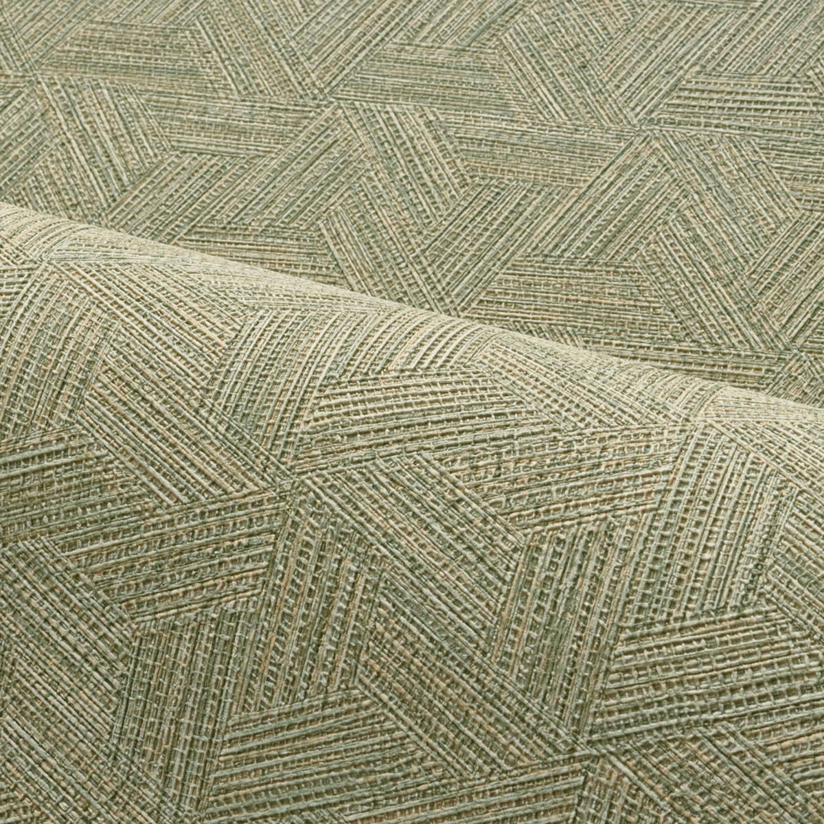 Papier peint Marqueterie Lindu kaki - Nature Précieuse de Casamance AMB1| Réf. CAS-76480712