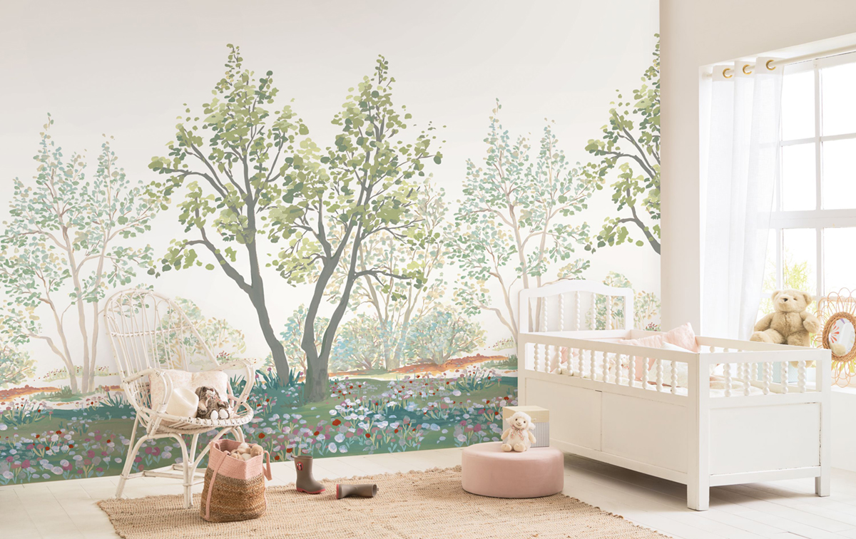 Papier peint panoramique Fôret Life Moment L vert 300X310 - Wonderwalls 2 de Casadéco | Réf. WDWD200077009