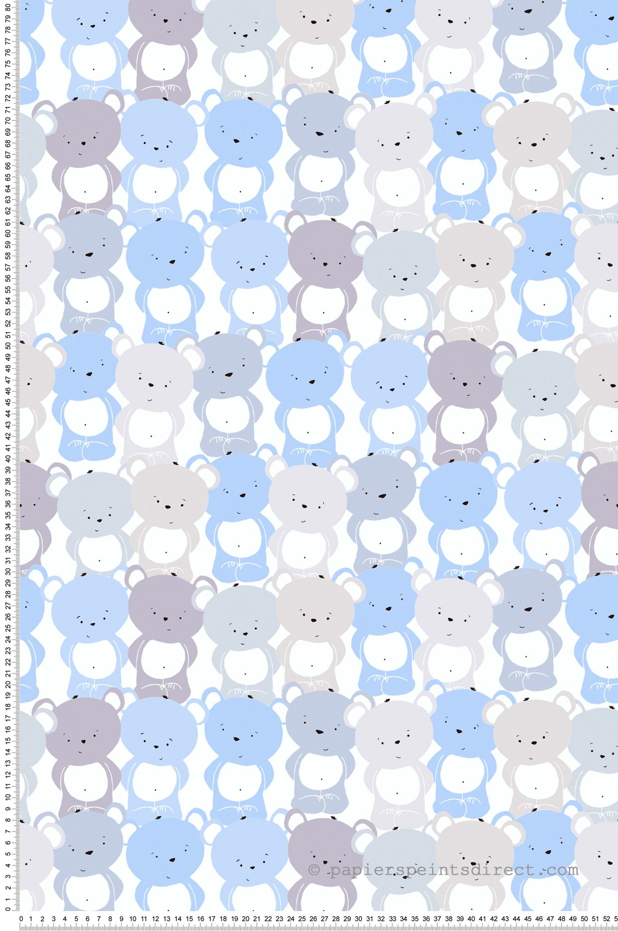 Papier peint enfant Nounours bleu - Little Love d'A.S. Création | Réf. SP15668