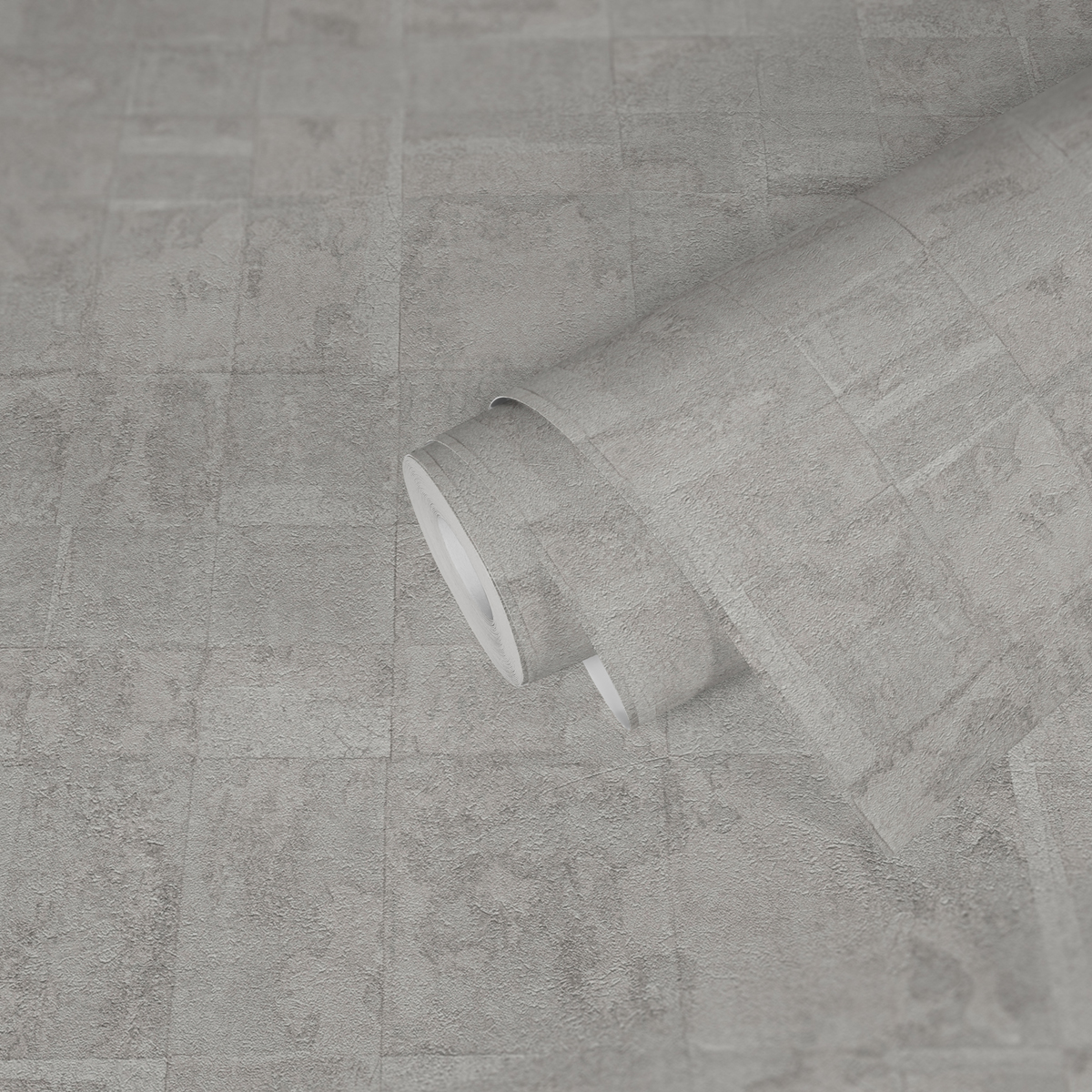 Papier peint Dalle Béton Géométrique gris argenté - Stories of Life d'A.S. Création AMB2 | Réf. AS-396713