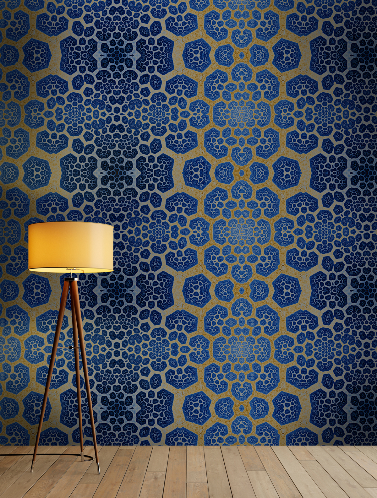 Papier peint panoramique Contemporain Fractal 2 - Référence DD111166 - Intissé 200g/m2 - Standard 400 x 270