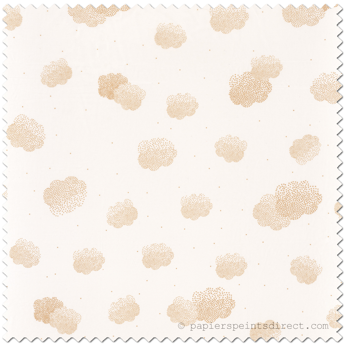 Tissu Voile enfant Nuages or - Girl Power de Casélio | Réf. GPR100972710