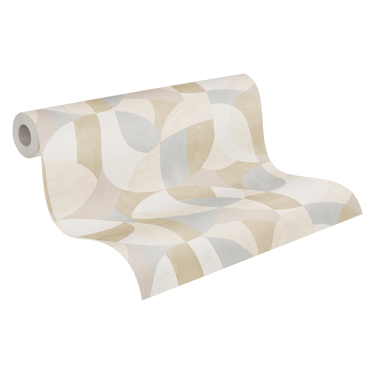 Papier peint Graphique Abstrait gris mastic - French Affair d'A.S. Création ROLL | Réf. AS-399324