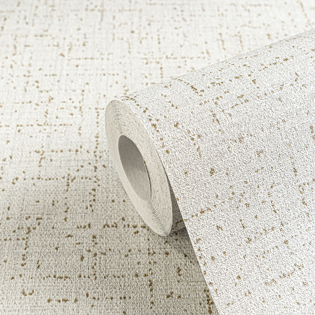 Papier peint Uni Tissage Métallisé gris bleuté doré - Cosmoliving d'A.S. Création ZOOM | Réf. AS-790668