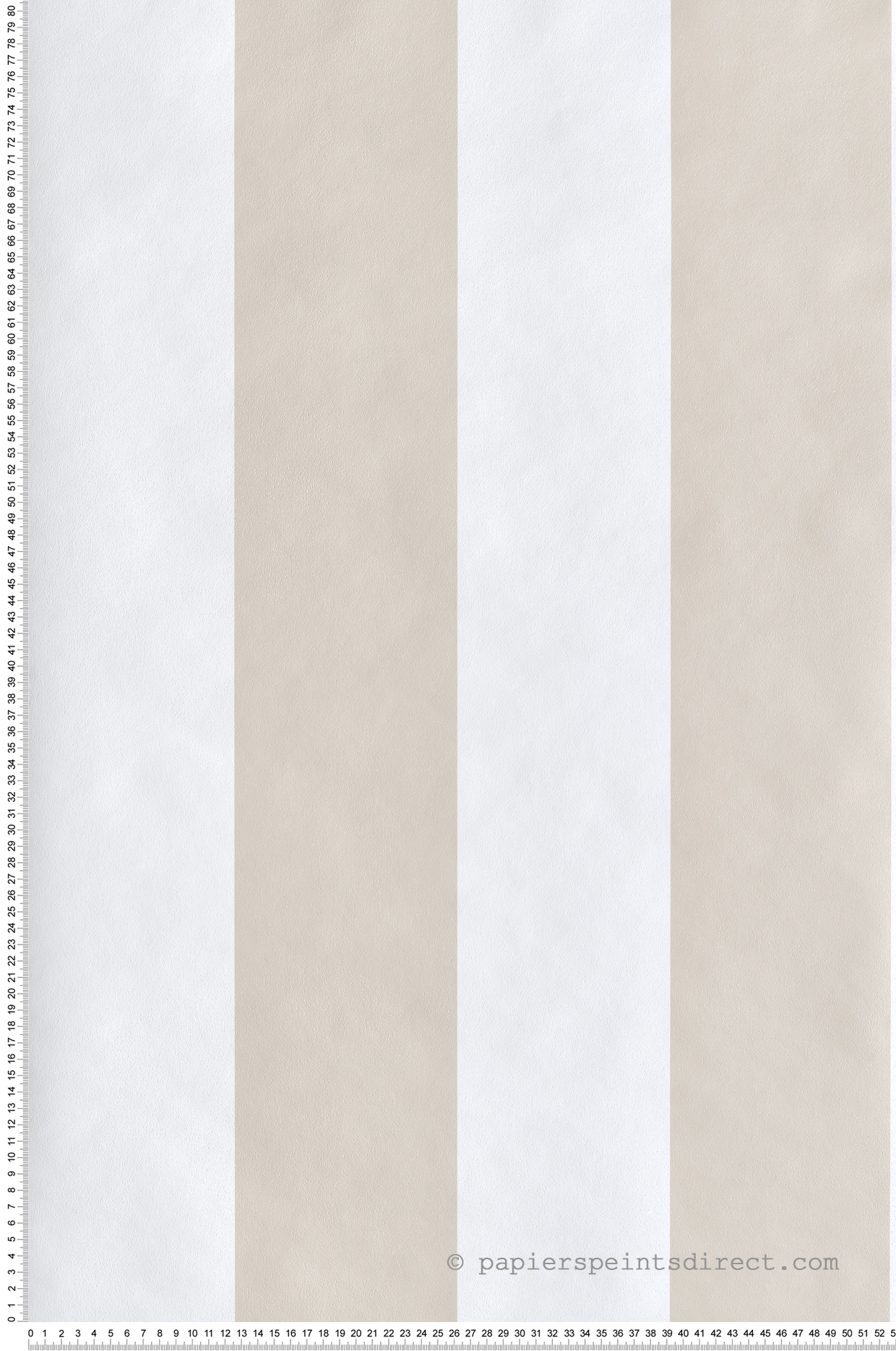 Papier peint Rayure Bicolore beige - Maison Paradis de Lutèce | Réf. LTC-MP15562