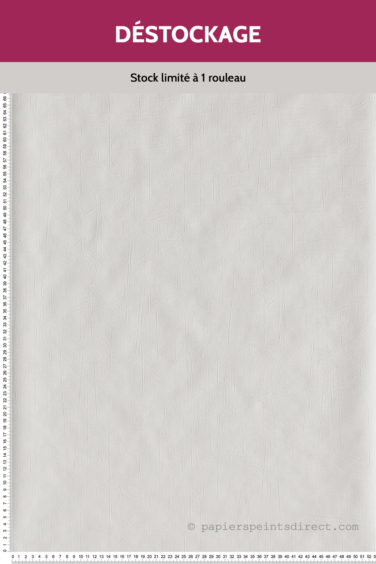 Papier peint Destockage - Uni Washi Blanc - Nova