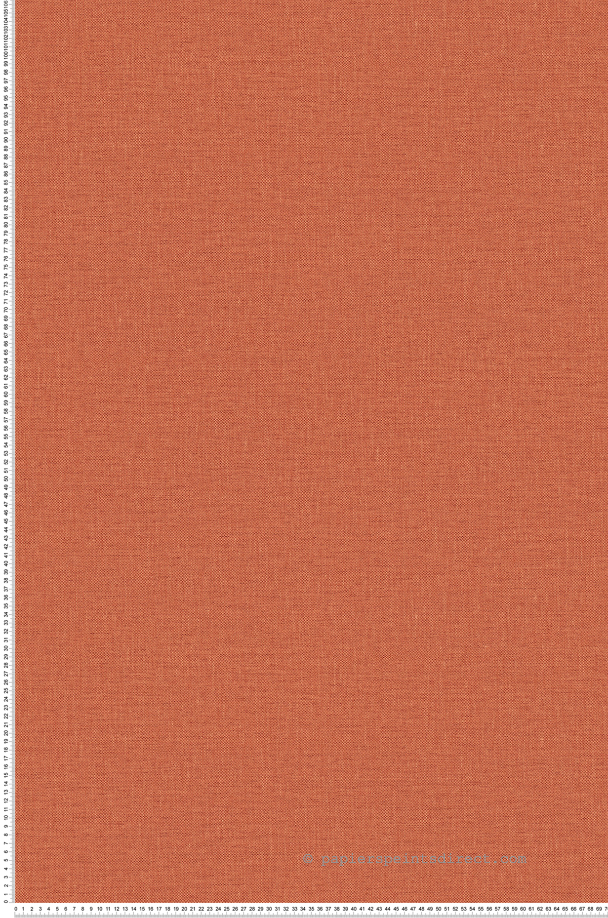 Papier peint Uni Lin Étoffe Lina corail - Modernismo de Casamance | Réf. CAS-76852446