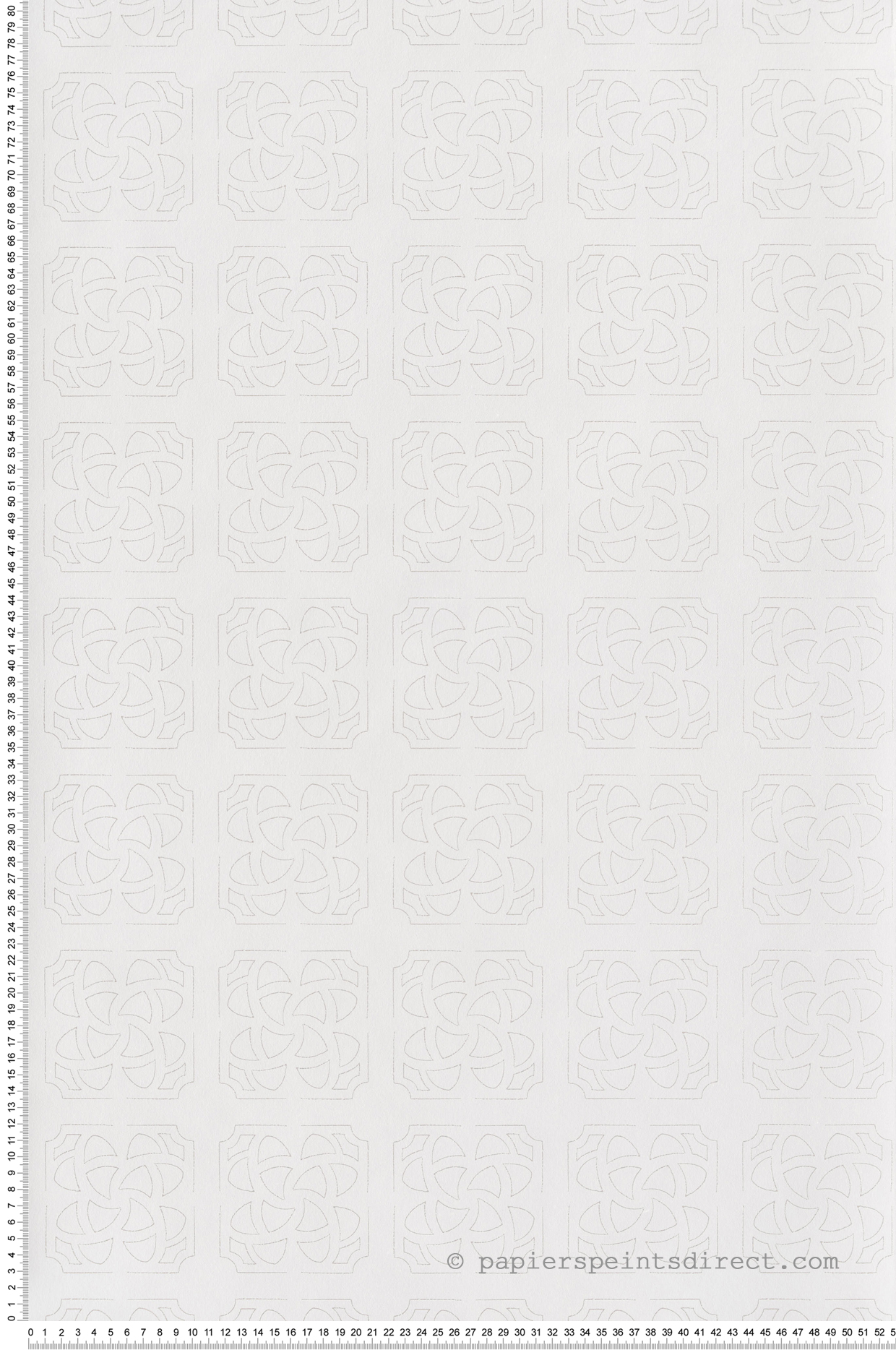 Papier peint Mosaïque Hortus blanc - Botanica de Casadéco | Réf. BOTA85930271