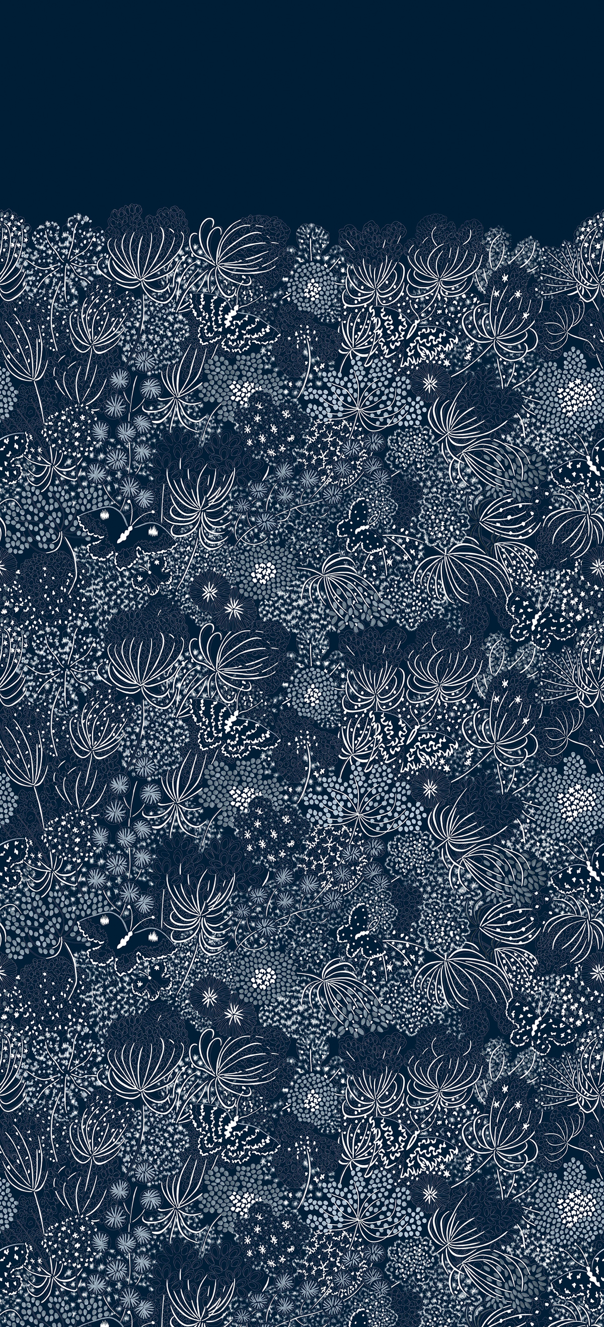 Papier peint panoramique Ombelles Nocturne 1/2/3 - Isidore Leroy