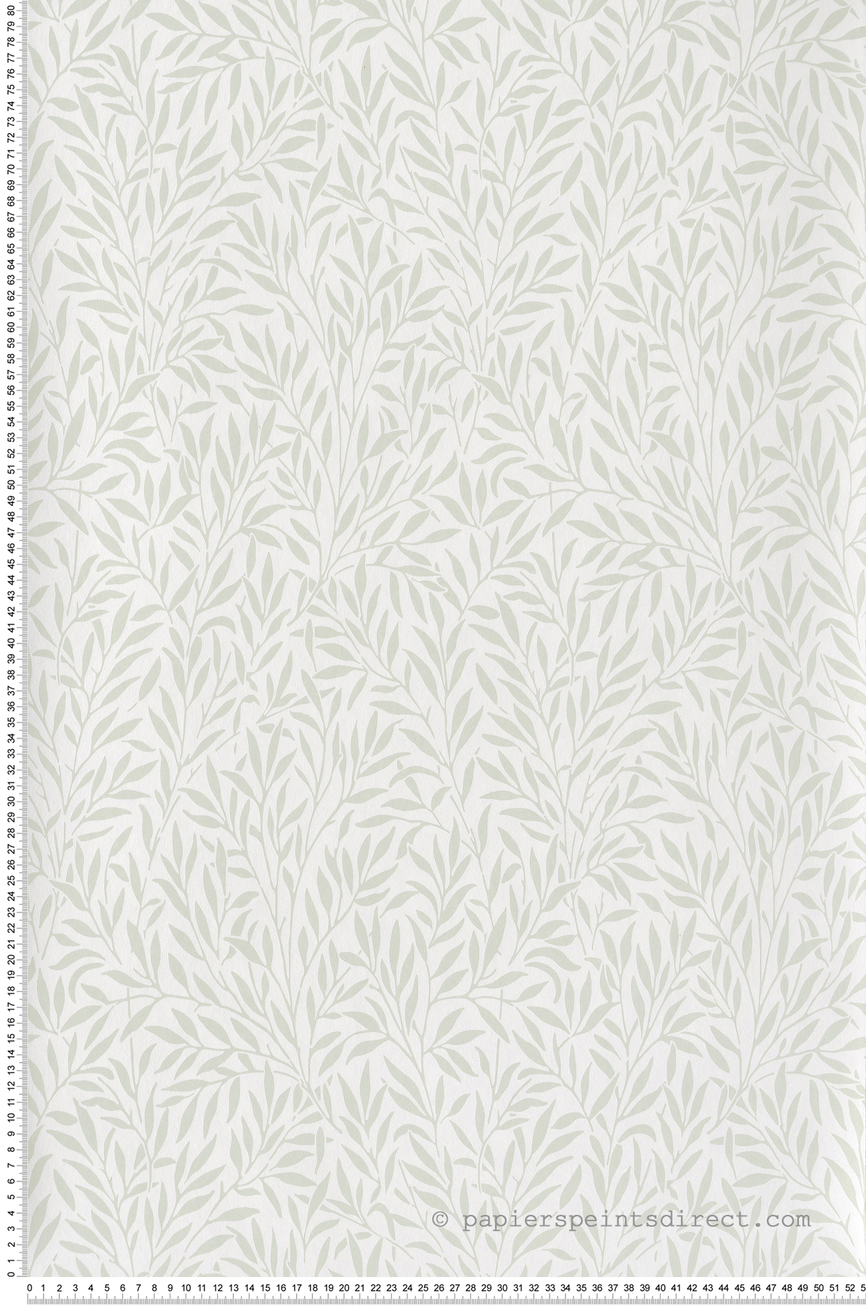Papier peint Feuillage Willow vert amande - Arts & Crafts de Casadéco | Réf. ARCR86357102