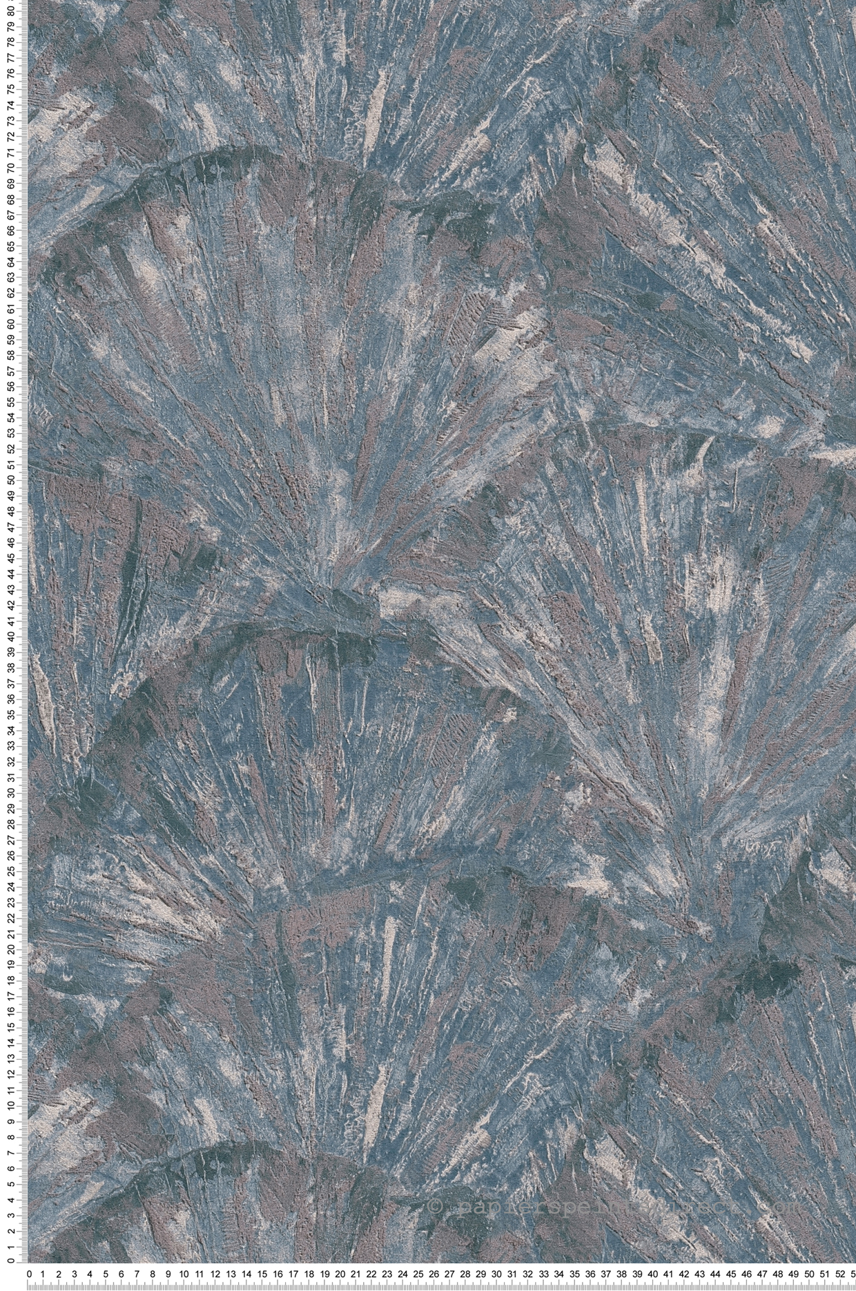 Papier peint Palme Éventail bleu jean - Metropolitan Stories 4 Hot Spots d'A.S. Création | Réf. AS-781985