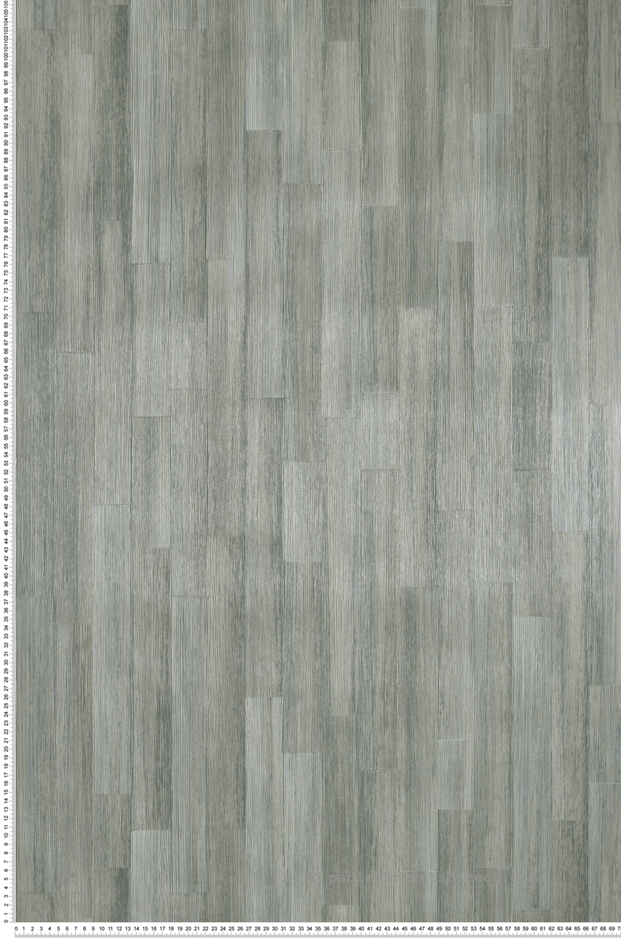 Papier peint Planche de Bois Sapelli vert sauge - Végétal de Casamance | Réf. CAS-74865512