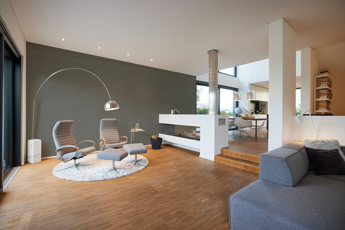 Papier peint Ethnique Abstrait doré et gris foncé - My Home My Spa d'A.S. Création | Réf. SP15892