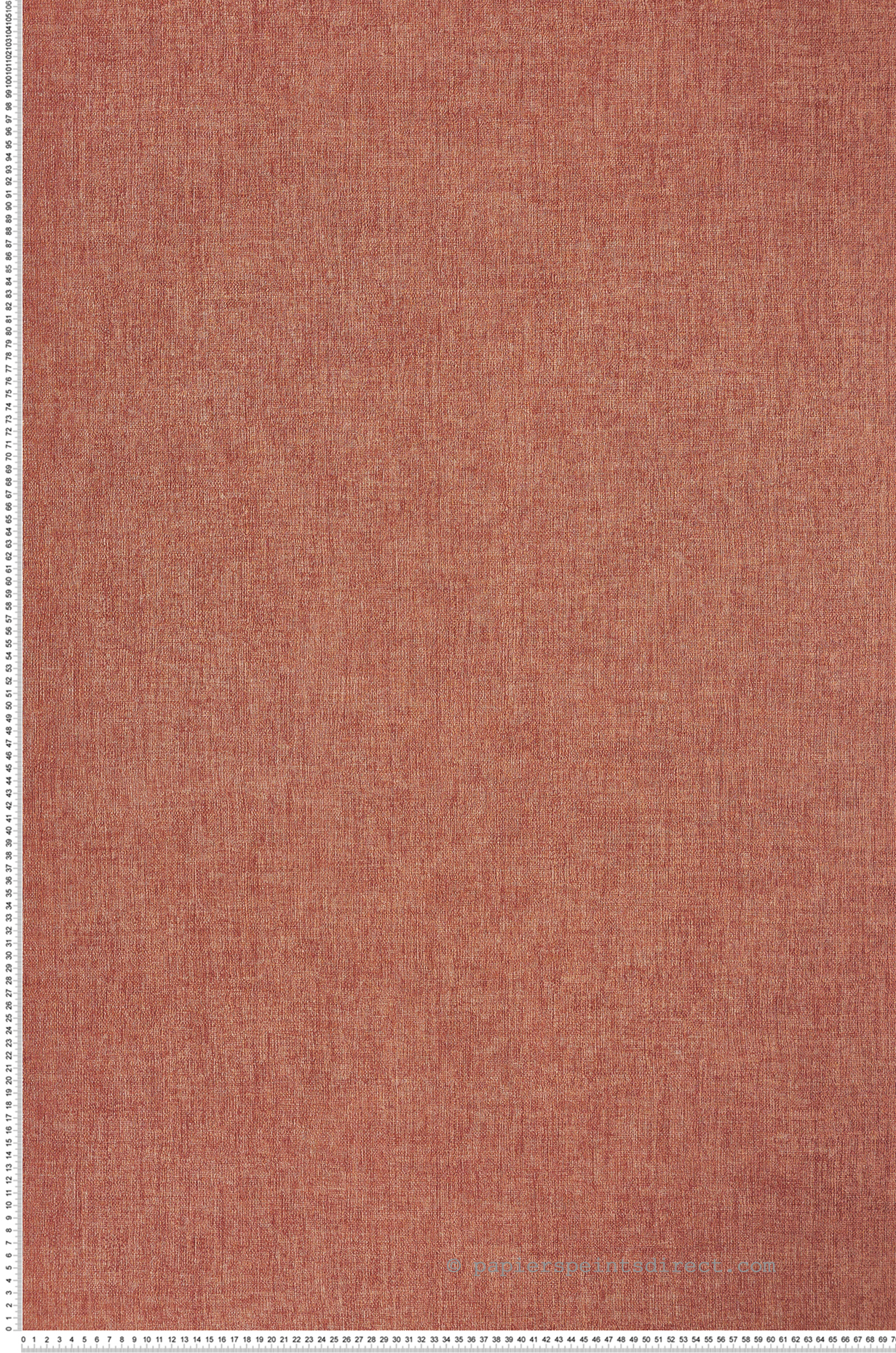 Papier peint Faux Uni Diola terracotta - Karabane de Casamance | Réf. CAS-75151426