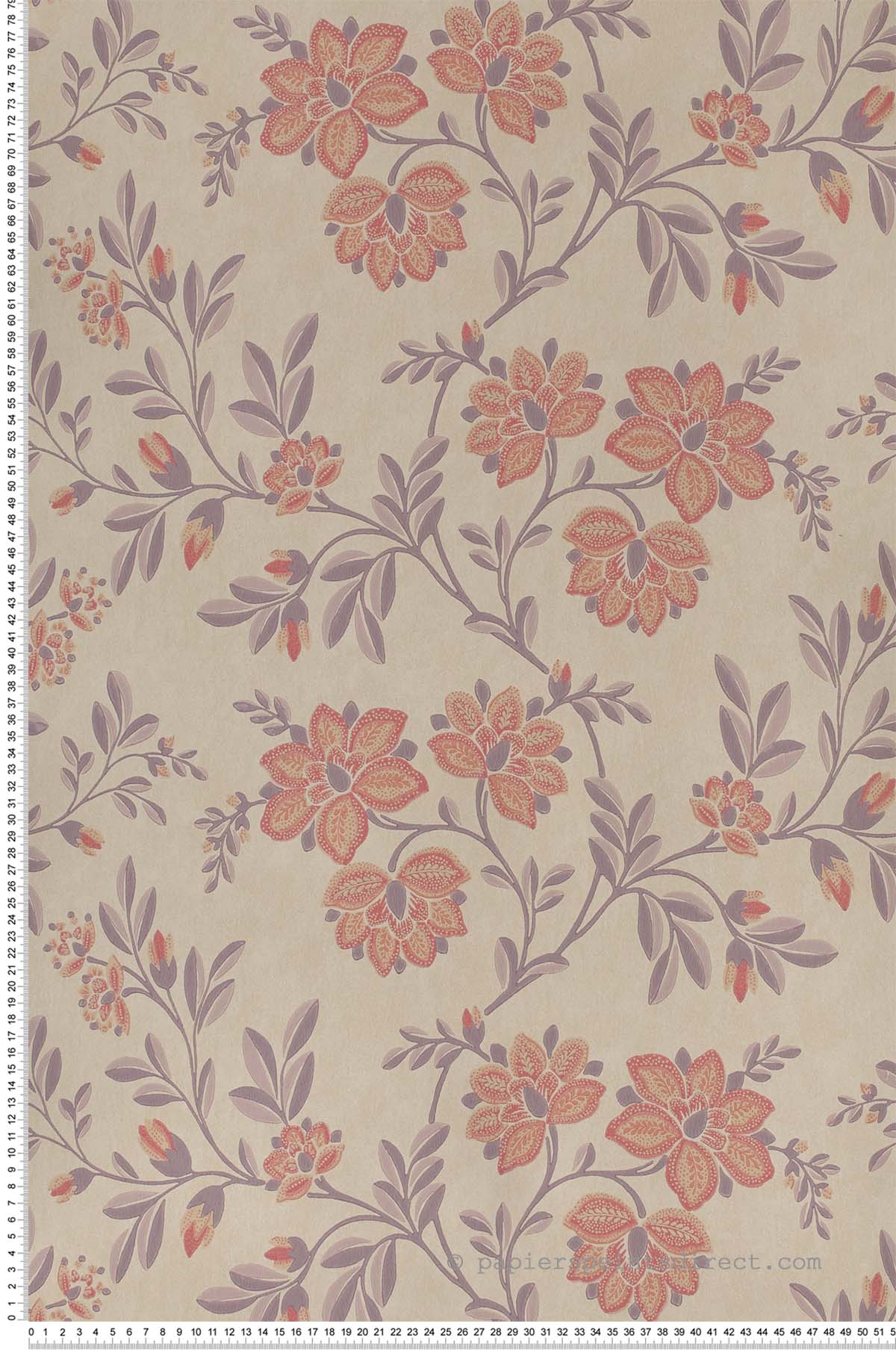 Stitch baie - Papier peint Archive Trails de Little Greene