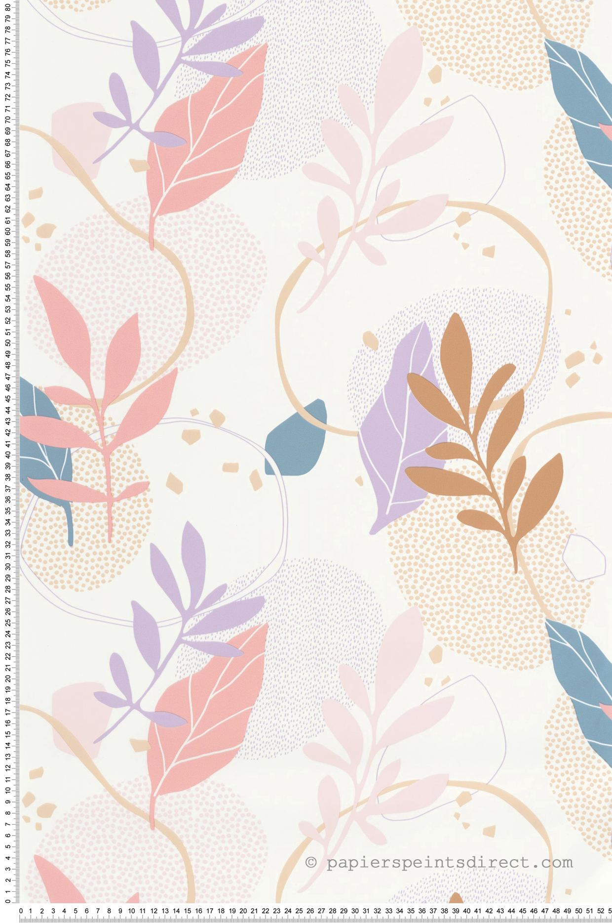 Papier peint Feuille Be Yourself rose - Young & Free de Casélio | Réf. YNF103262040