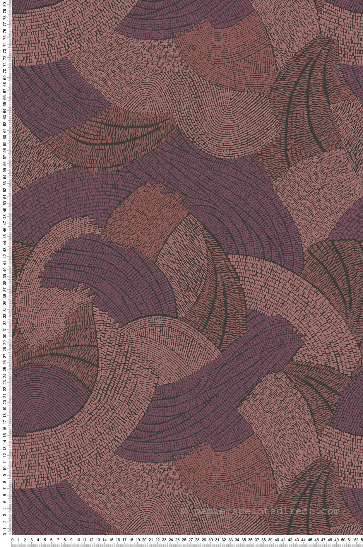 Papier peint Vagues Féériques rose prune - French Affair d'A.S. Création | Réf. AS-399352