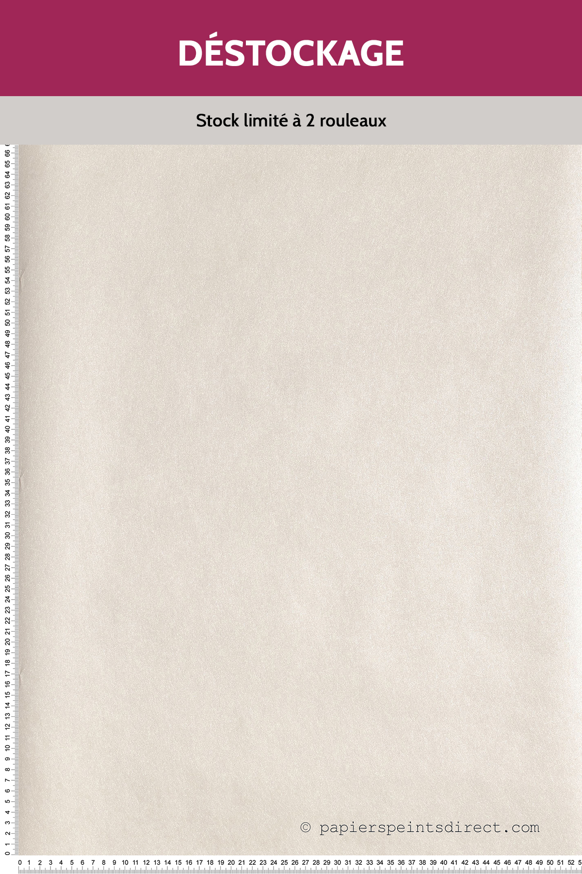 Papier Peint Destockage - Uni écru - Shine