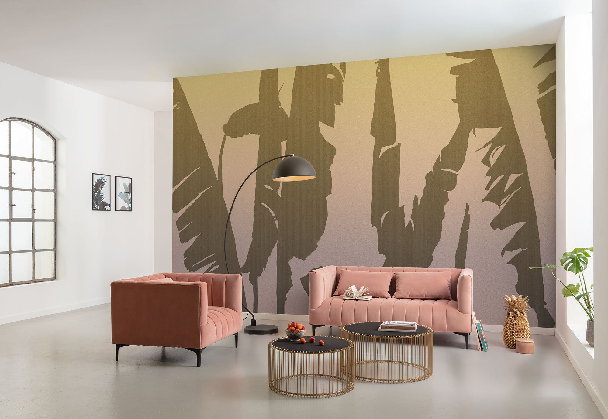 Papier peint panoramique Bananier Bahama Bananas - Papier peint Komar Flair