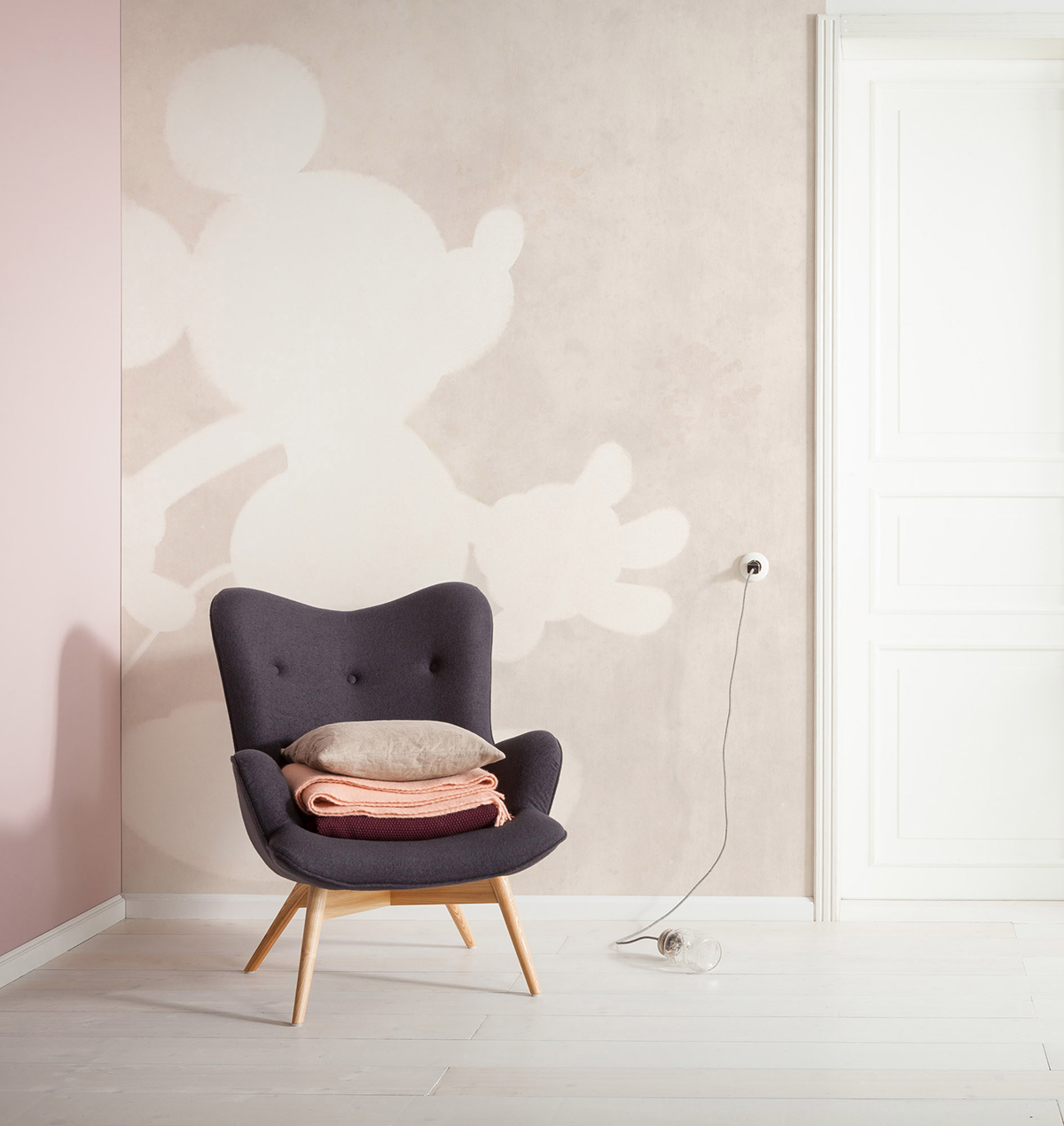 Papier peint panoramique Mickey Ombre - Papier Peint Komar Into Adventure