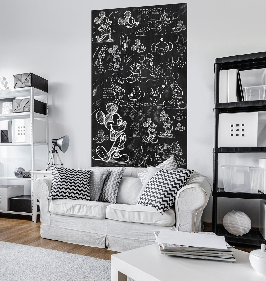 Panoramique Mickey Chalkboard - Papier peint Komar