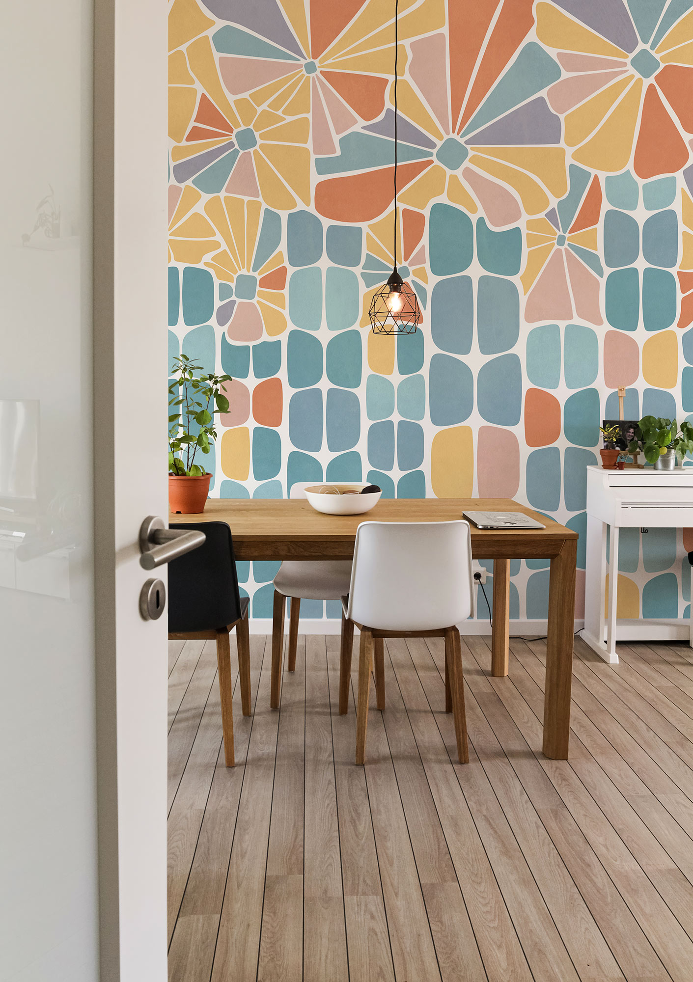 Papier peint panoramique Fleur Garden Dream - Papier peint Komar Flair