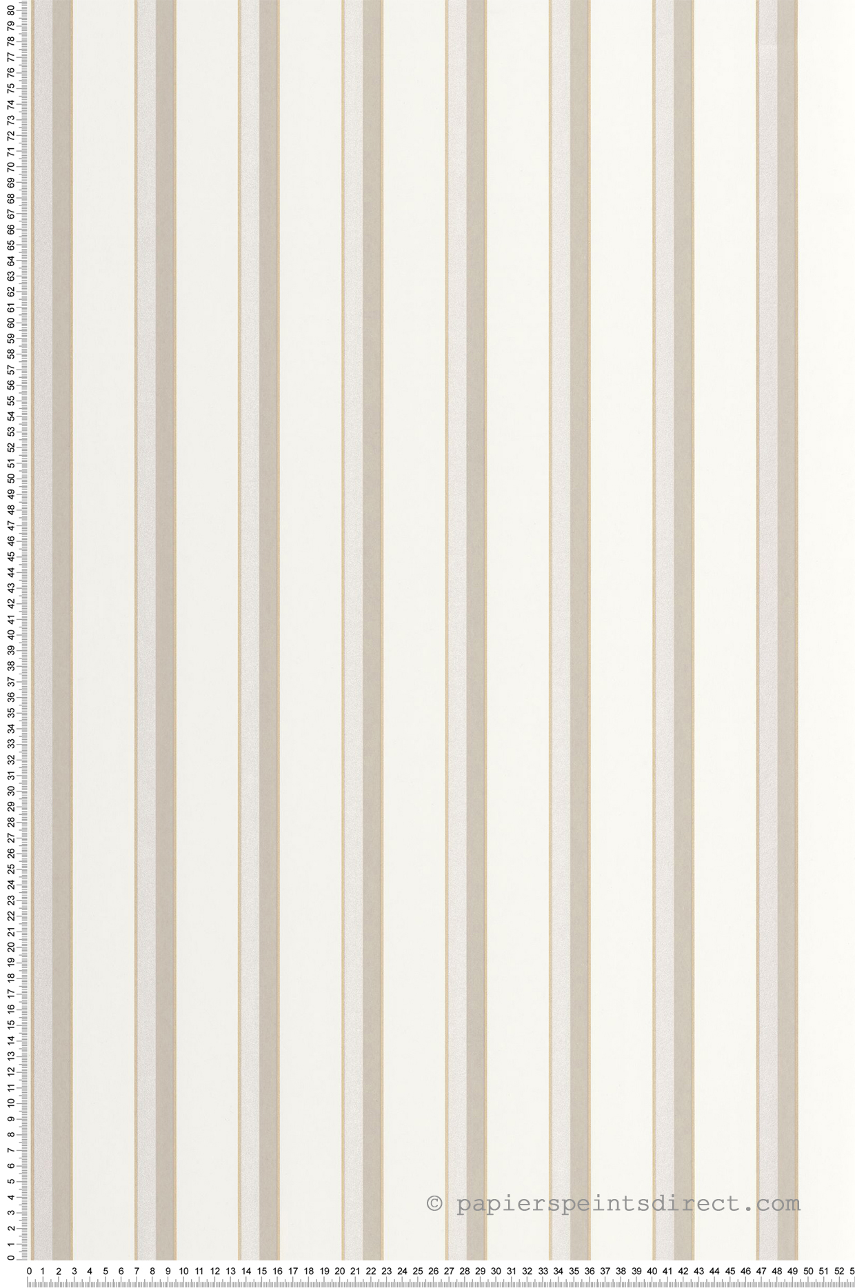 Papier peint Rayure Country Club beige nacré - Derby de Casadéco | Réf. DERB89320129