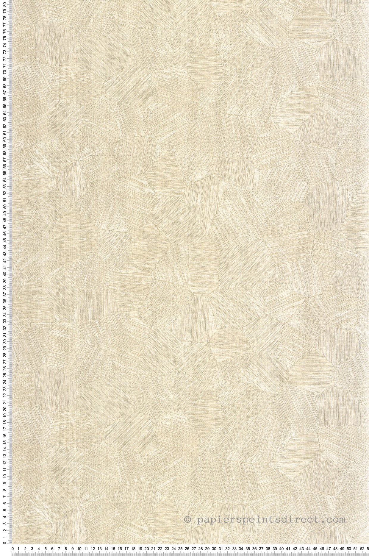 Papier peint Fragments Reliefs ivoire nacré - Symphony de Casélio | Réf. SYM107010150