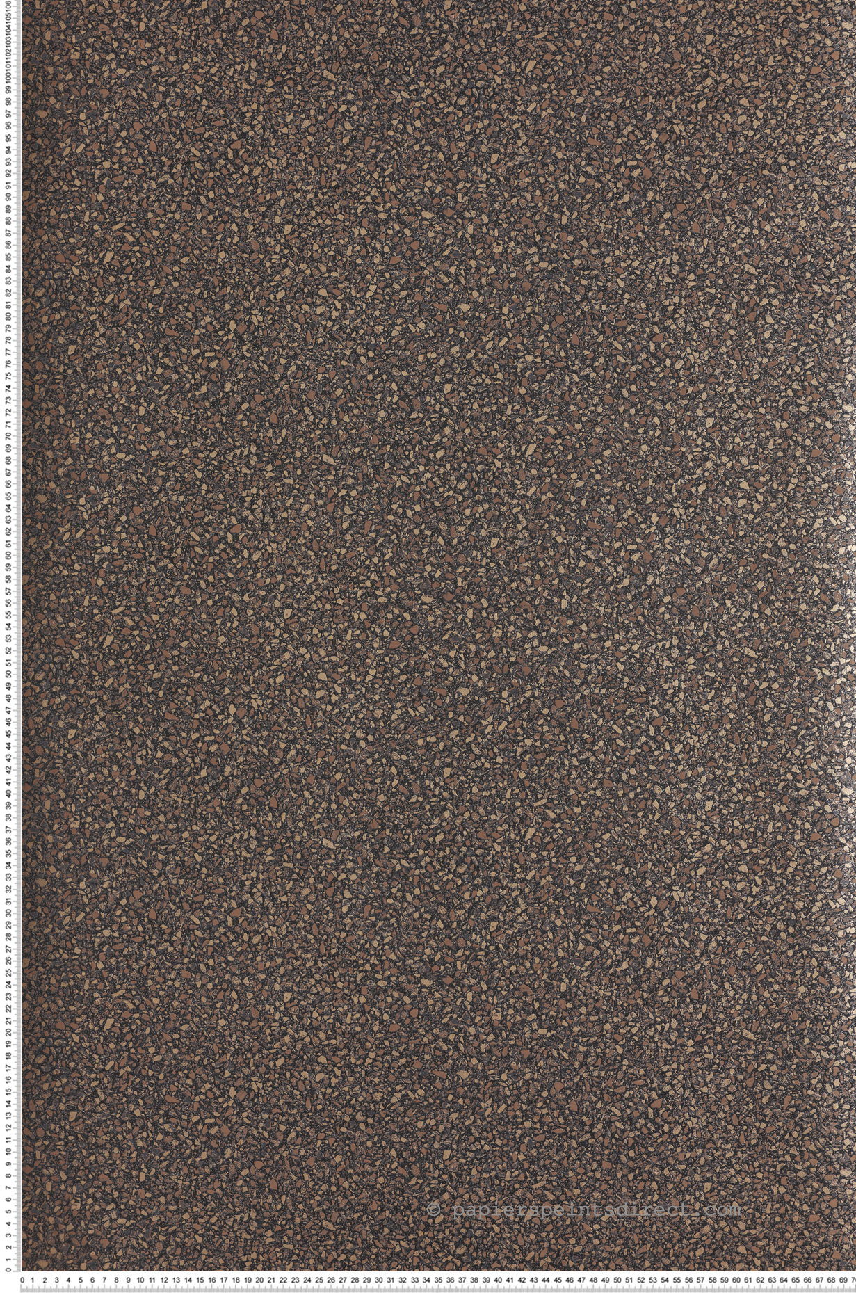 Papier peint Terrazzo Vintage Terraco chocolat doré - Rock de Masureel | Réf. MAS-ROC005