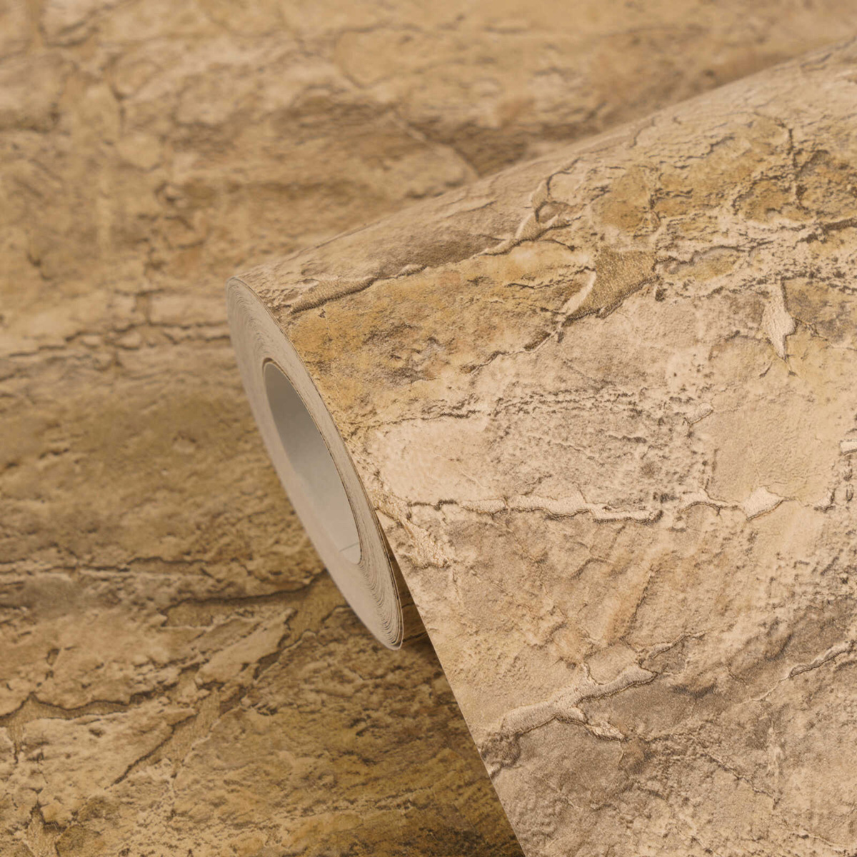 Papier peint Pierre Brute Minéral ocre - Vibes & Styles d'A.S. Création AMB6| Réf. AS-791994