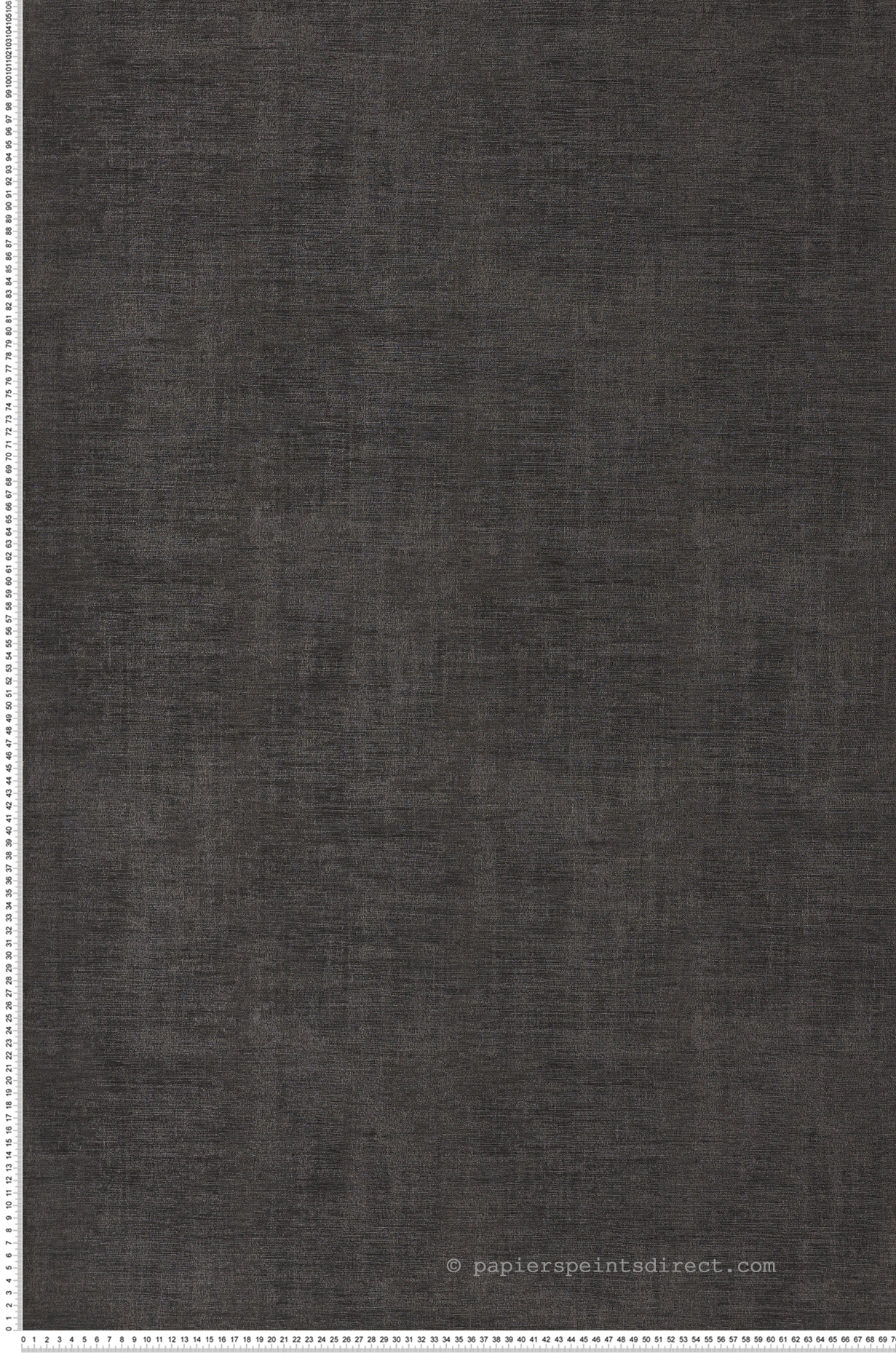 Papier peint Faux Uni Johara noir ébène - Mouvements de Casamance | Réf. CAS-74392922