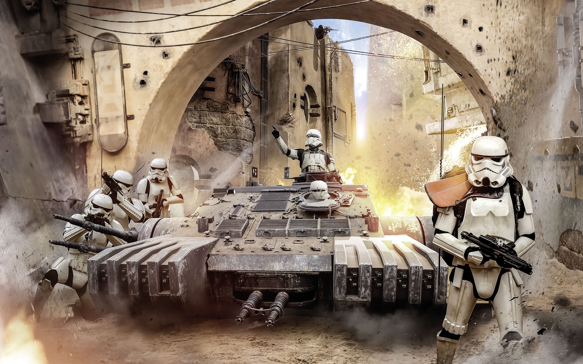 Papier peint panoramique sur intissée de Komar - Star Wars Imperial Strike - Taille: 400 x 250 cm | Leroy Merlin Papier peint panoramique sur intissée de Komar - Star Wars Imperial Strike - Taille: 400 x 250 cm | Leroy Merlin