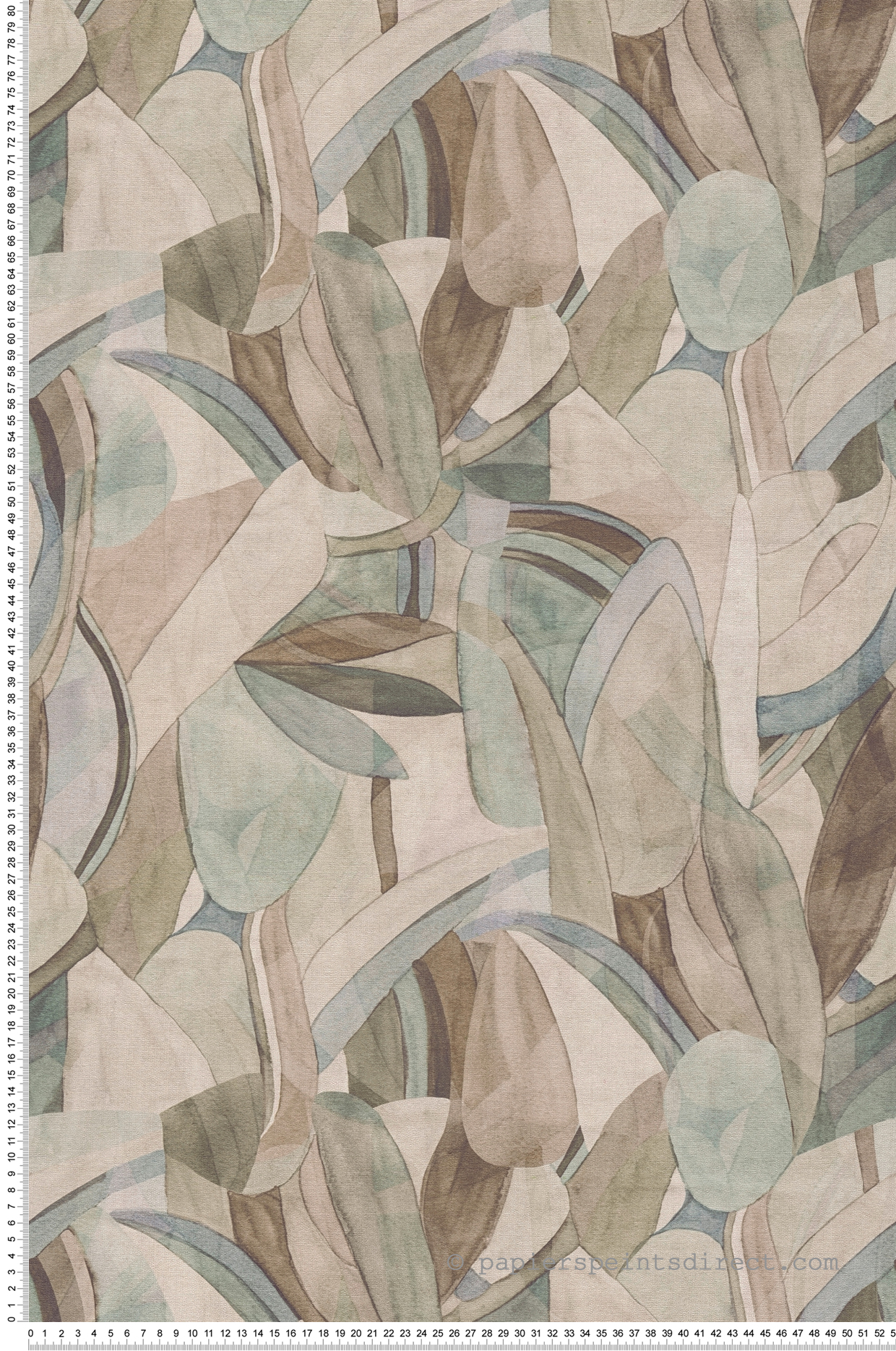 Papier peint Design Forme marron bleu - Anna D'Andrea d'A.S. Création | Réf. AS-782151