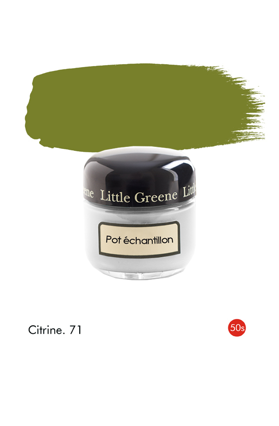 Pot échantillon Citrine (1950s) n°71 - Finition Absolute Matt Emulsion