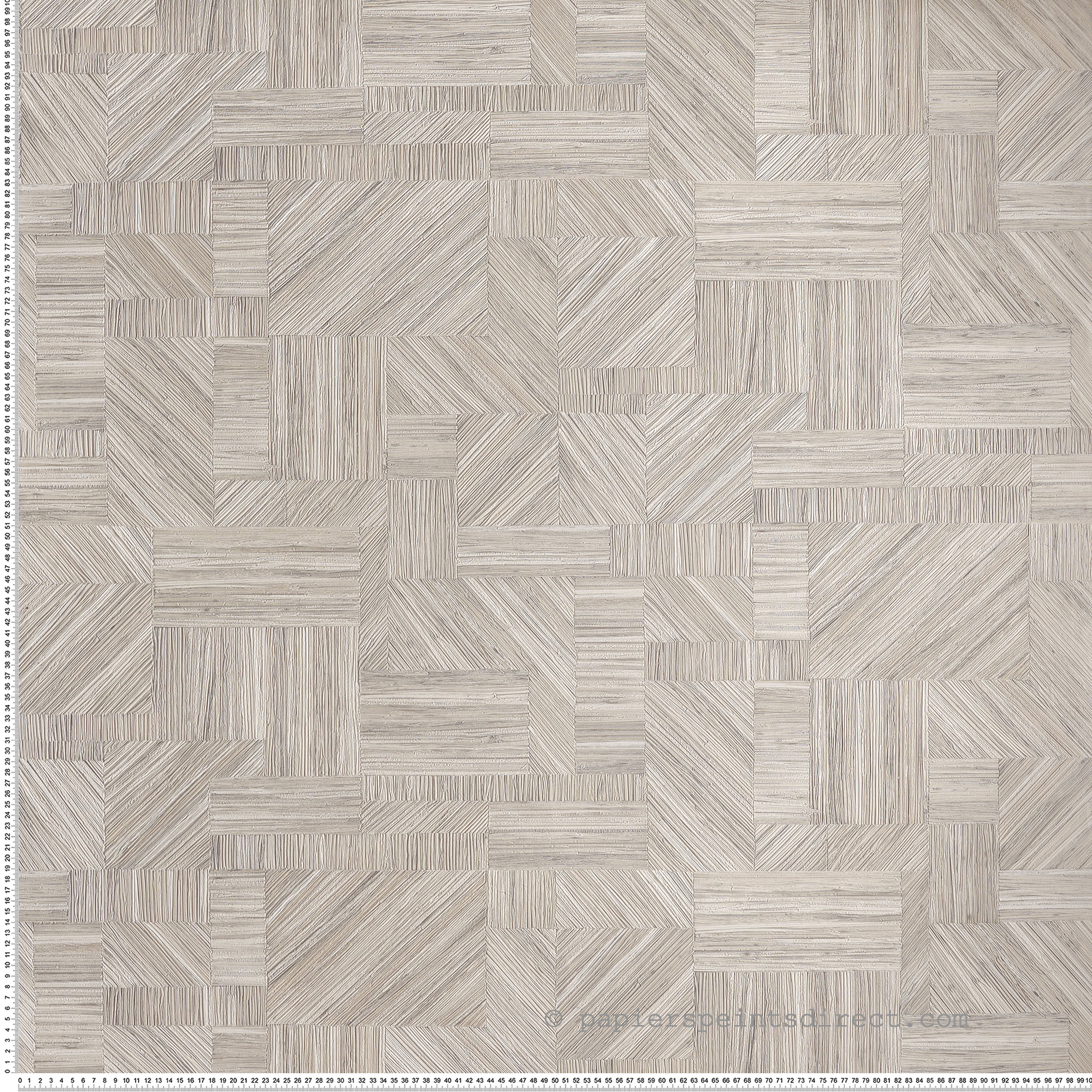 Papier peint Marqueterie Paille Imbrication galet - Nature sur Mesure de Casamance | Réf. CAS-76891630