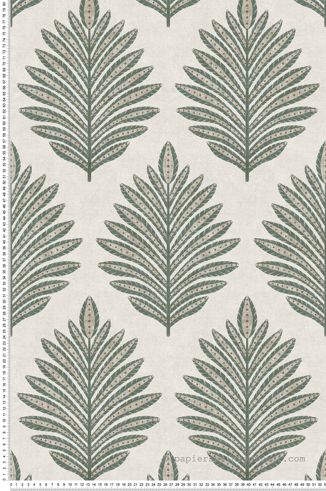 Papier peint Feuilles Palmier vert - Aristide de Lutèce | Réf. LTC-3853-1