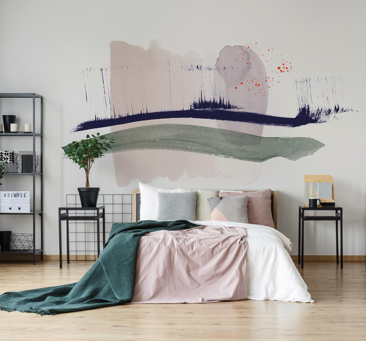 Papier peint panoramique Aquarelle Hope - Référence DD119993 - Intissé 200g/m2 - Standard 400 x 270