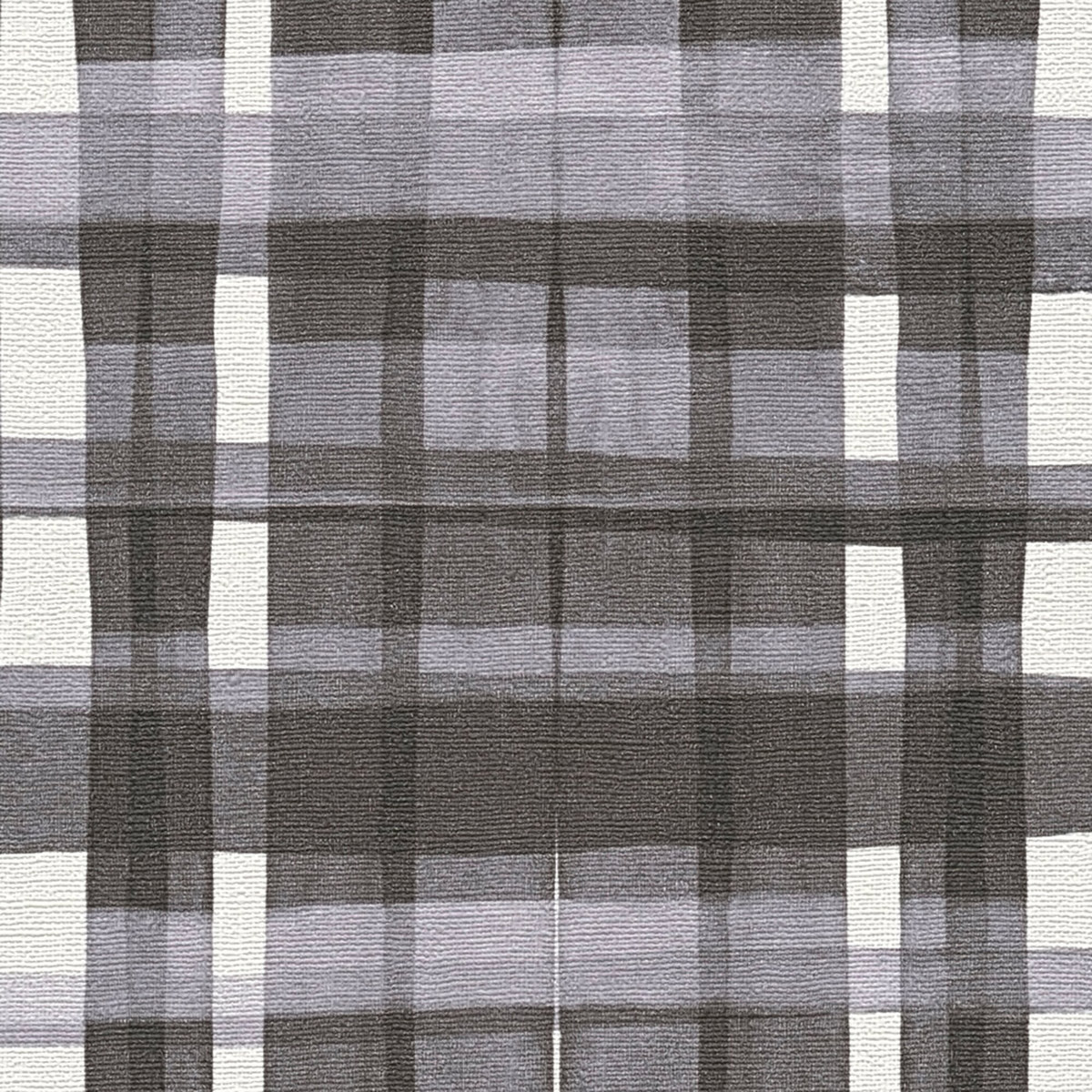 Papier peint Tartan Écossais noir blanc - Anna D'Andrea d'A.S. Création AMB3| Réf. AS-782244