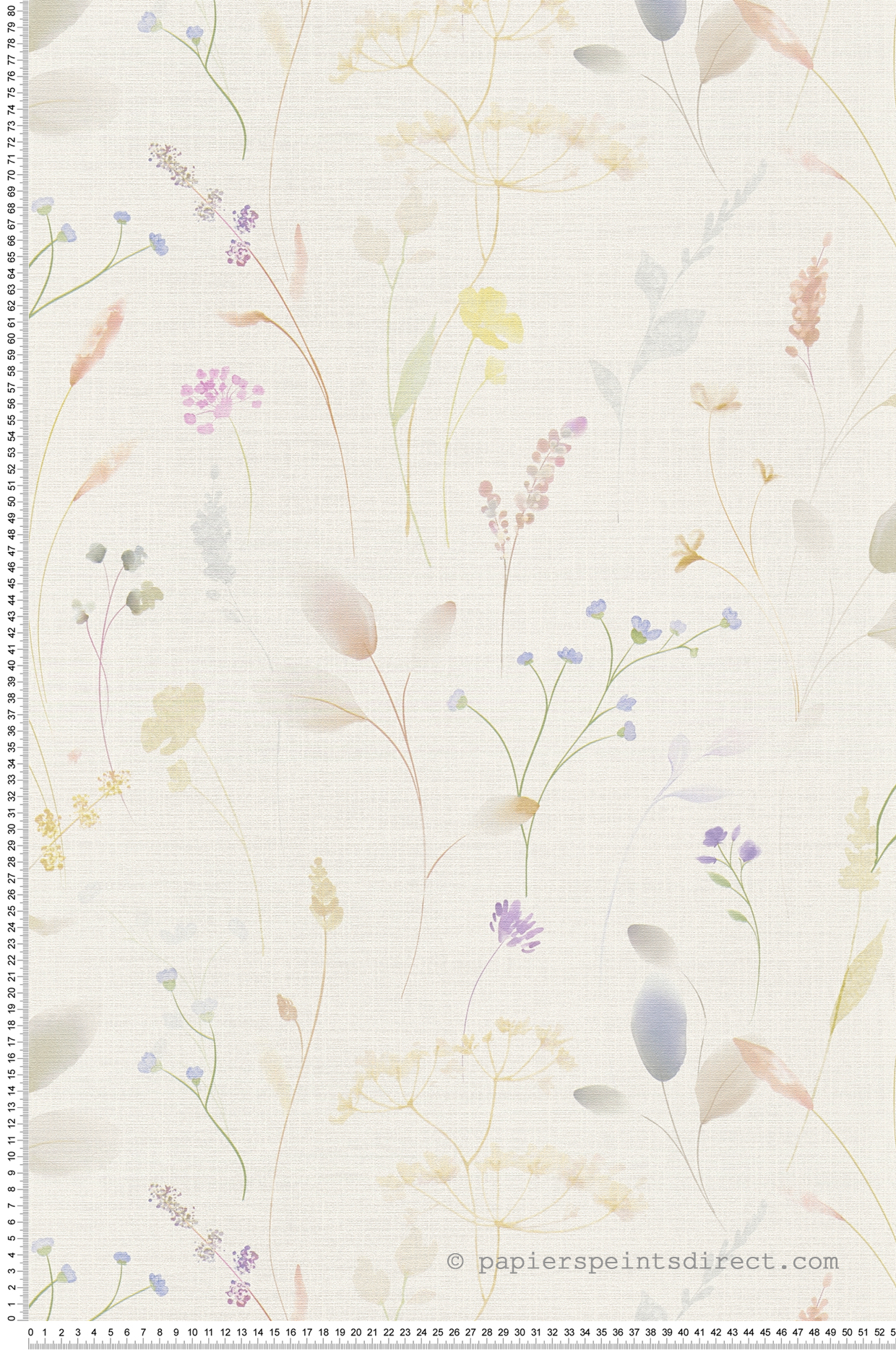 Papier peint Herbier Champêtre Toile multicolore - Pintwalls 3 d'A.S. Création | Réf. AS-791701
