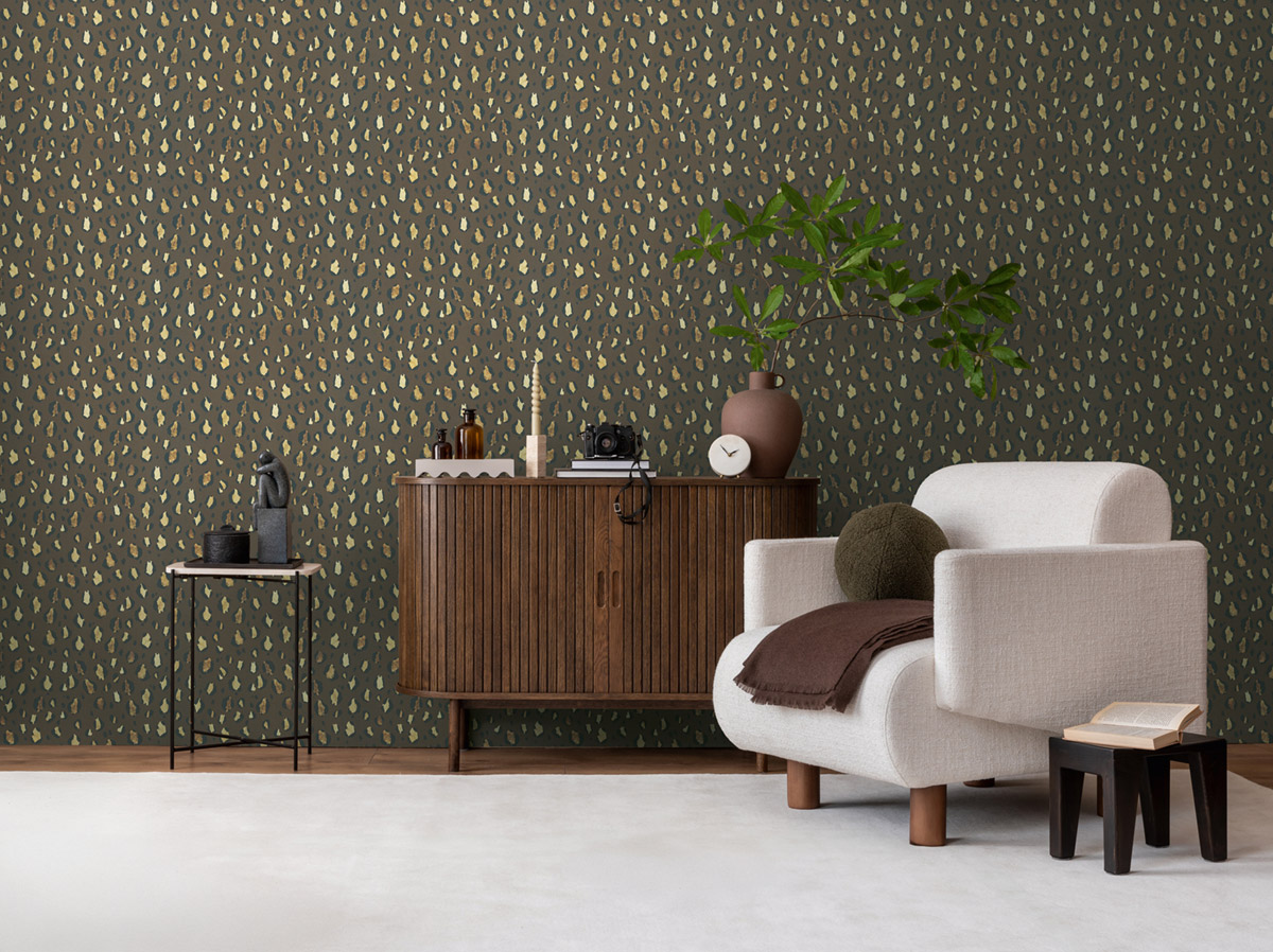 Papier peint Léopard Imprimé marron - Anna D'Andrea d'A.S. Création AMB2| Réf. AS-782163
