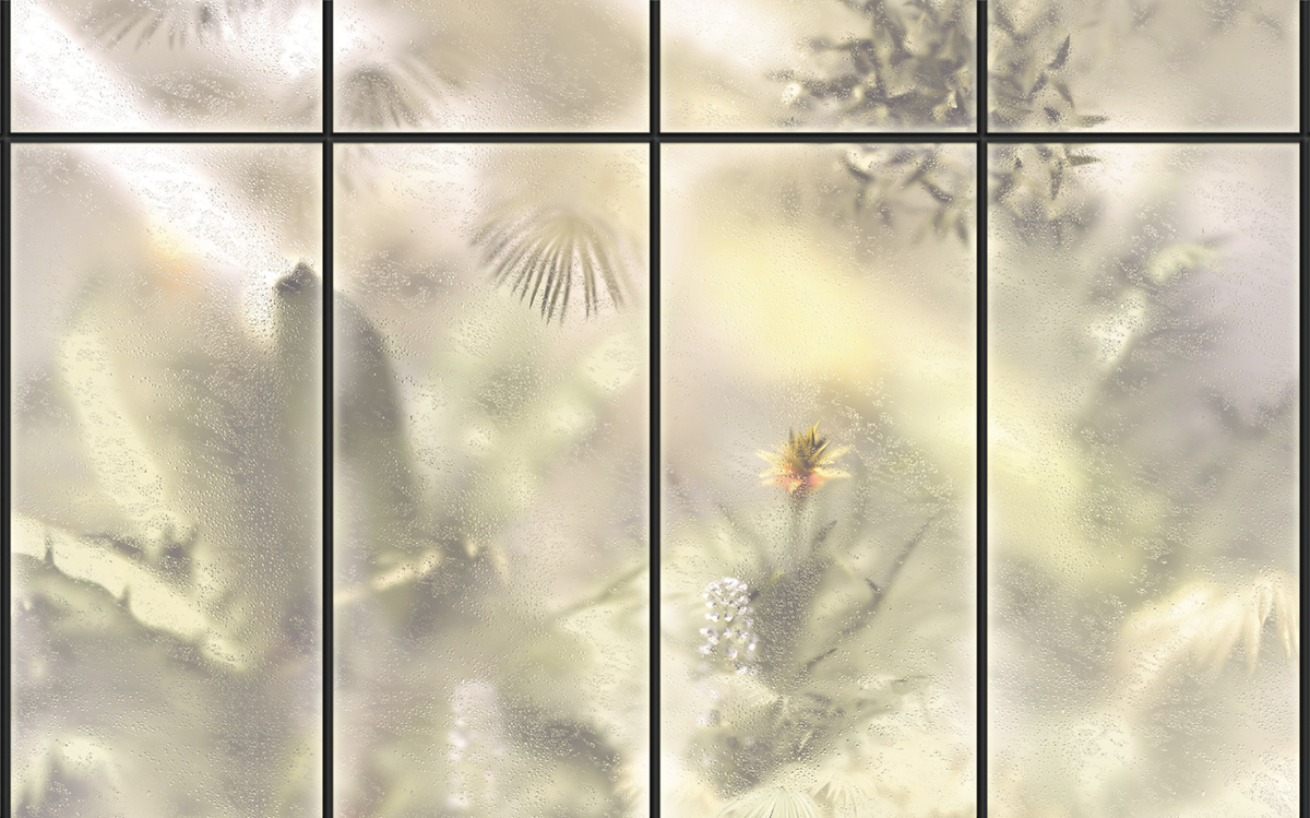 Papier peint panoramique Verrière Casa Cabina vert - Papier Peint Komar Infinity 2