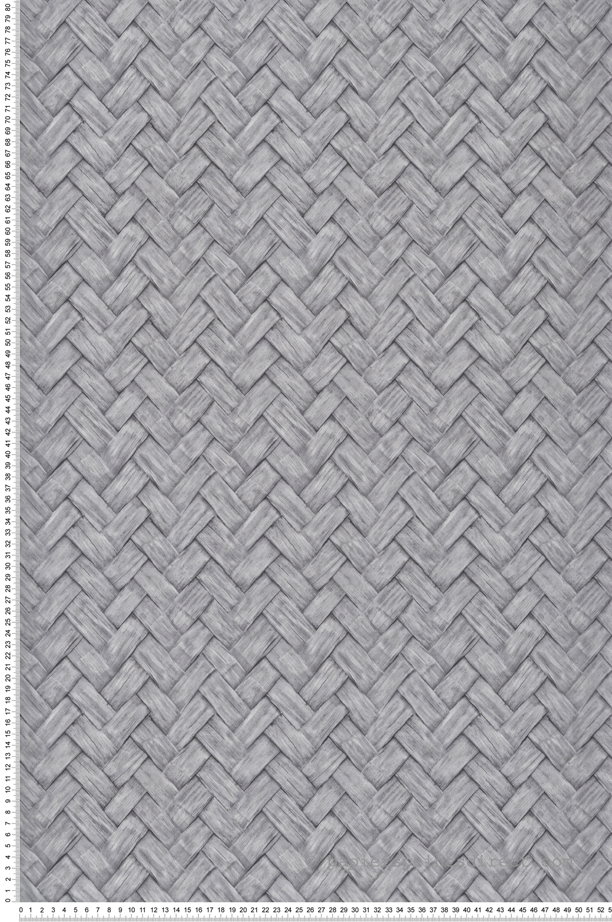 Papier Peint Tresse Palme gris - Nomade d'Ugépa | Réf. UGP-M69009