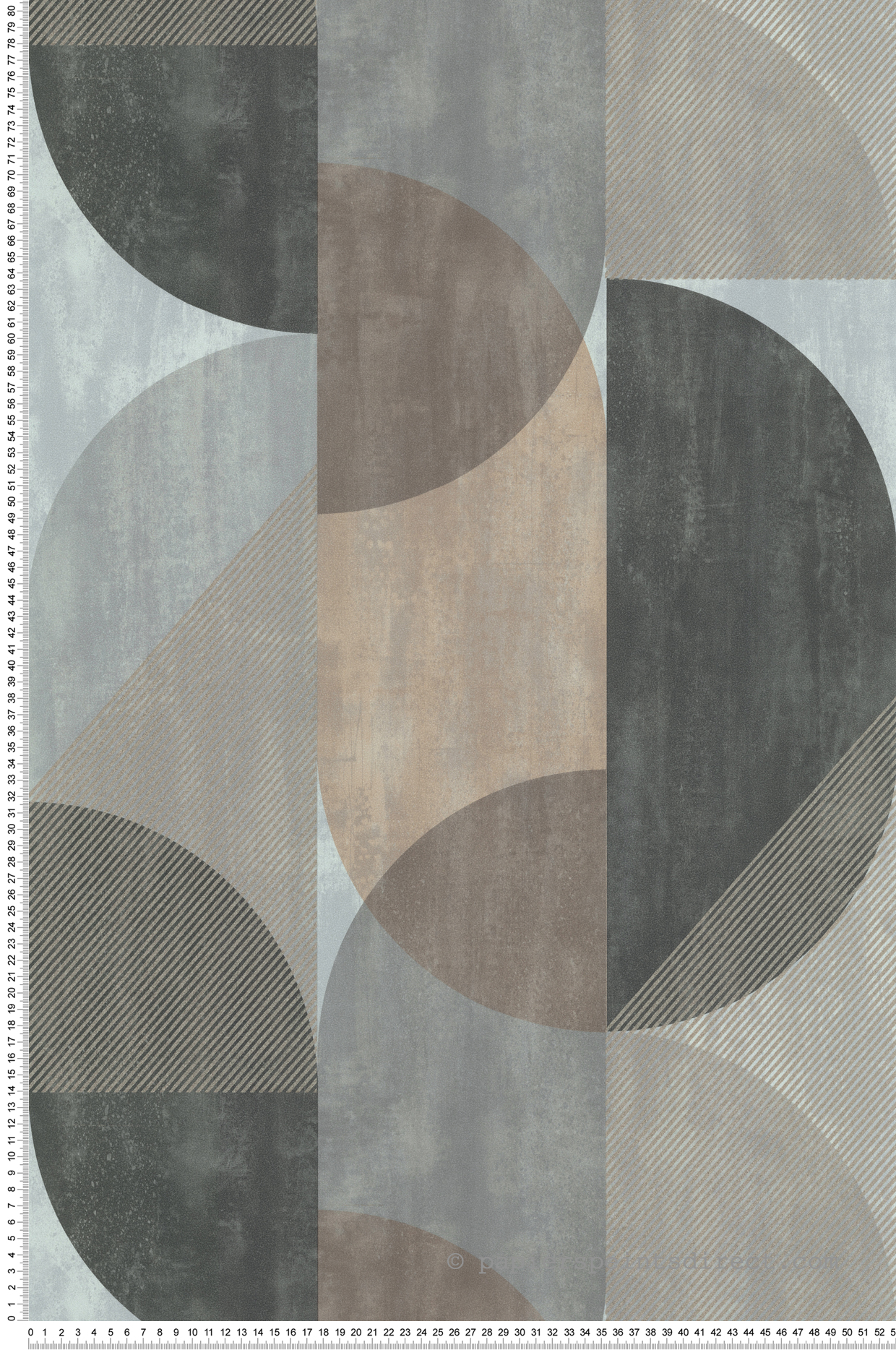 Papier peint Géométrique Zébra beige gris - Séjours & Chambres de Lutèce | Réf. LTC-11220109