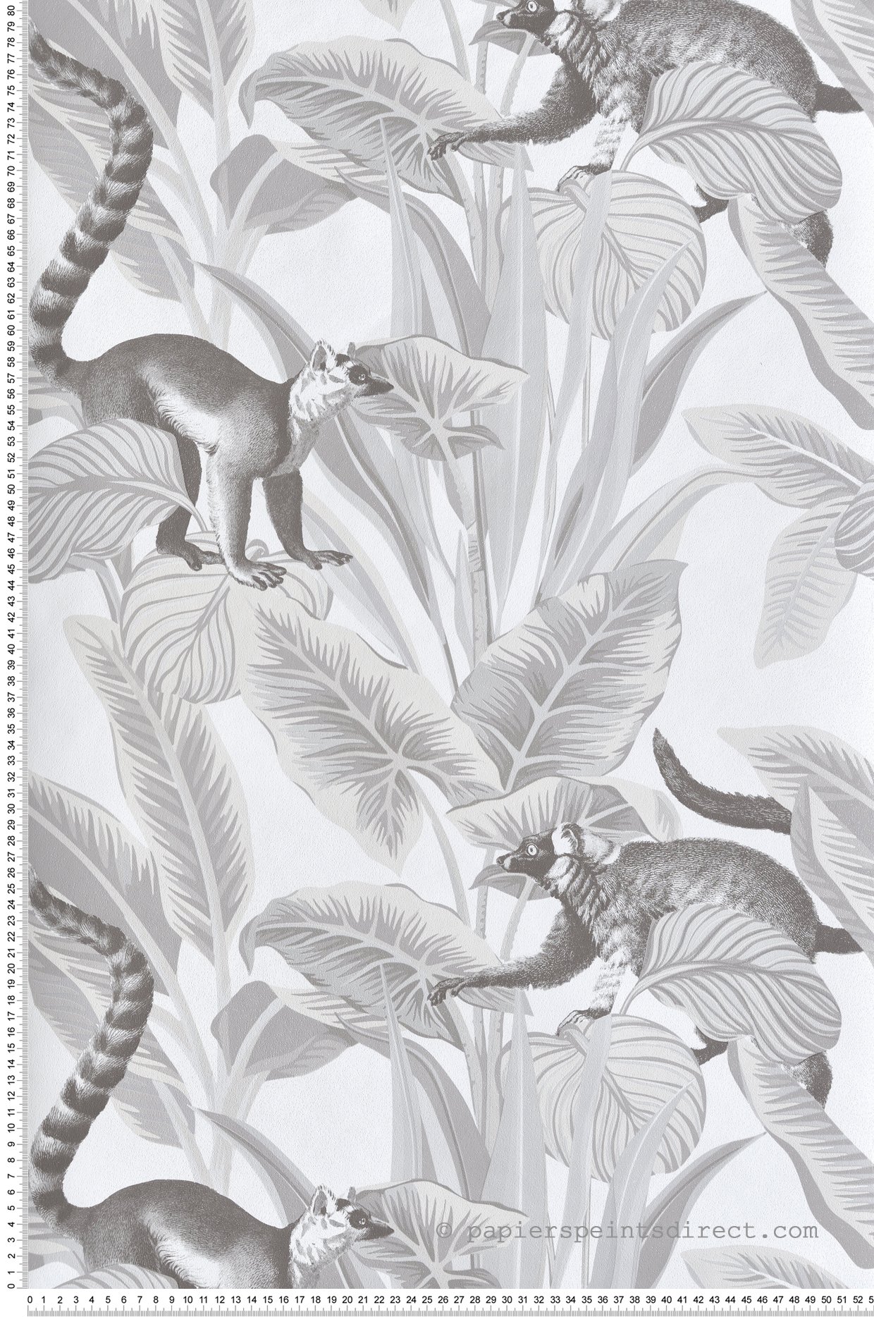 Papier peint Nature Animaux Lémurien gris irisé - Maison Paradis de Lutèce | Réf. LTC-MP15531